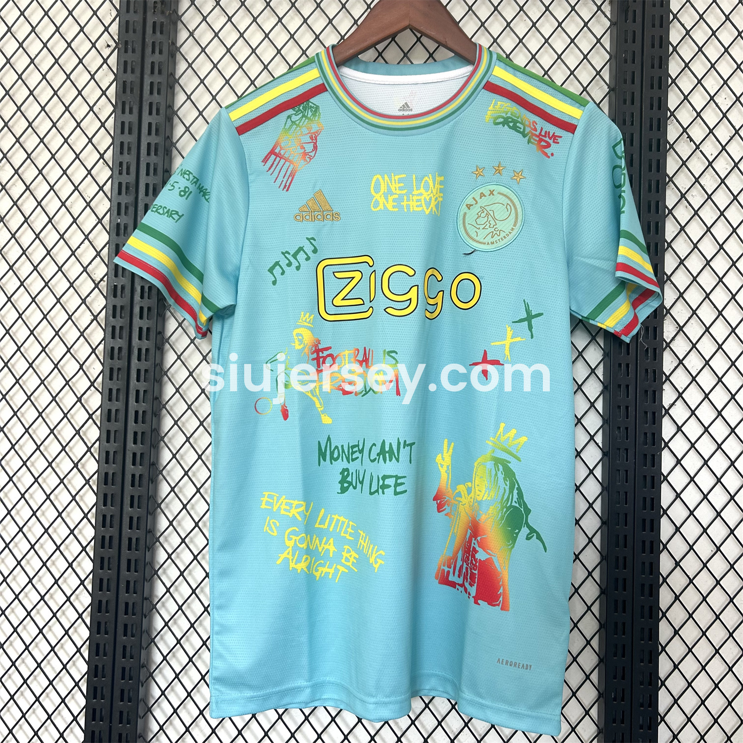 SIUjerseys-Ajax x B-O-B Marly 25-26 Light Blue Special Edition Jersey - Fans Version