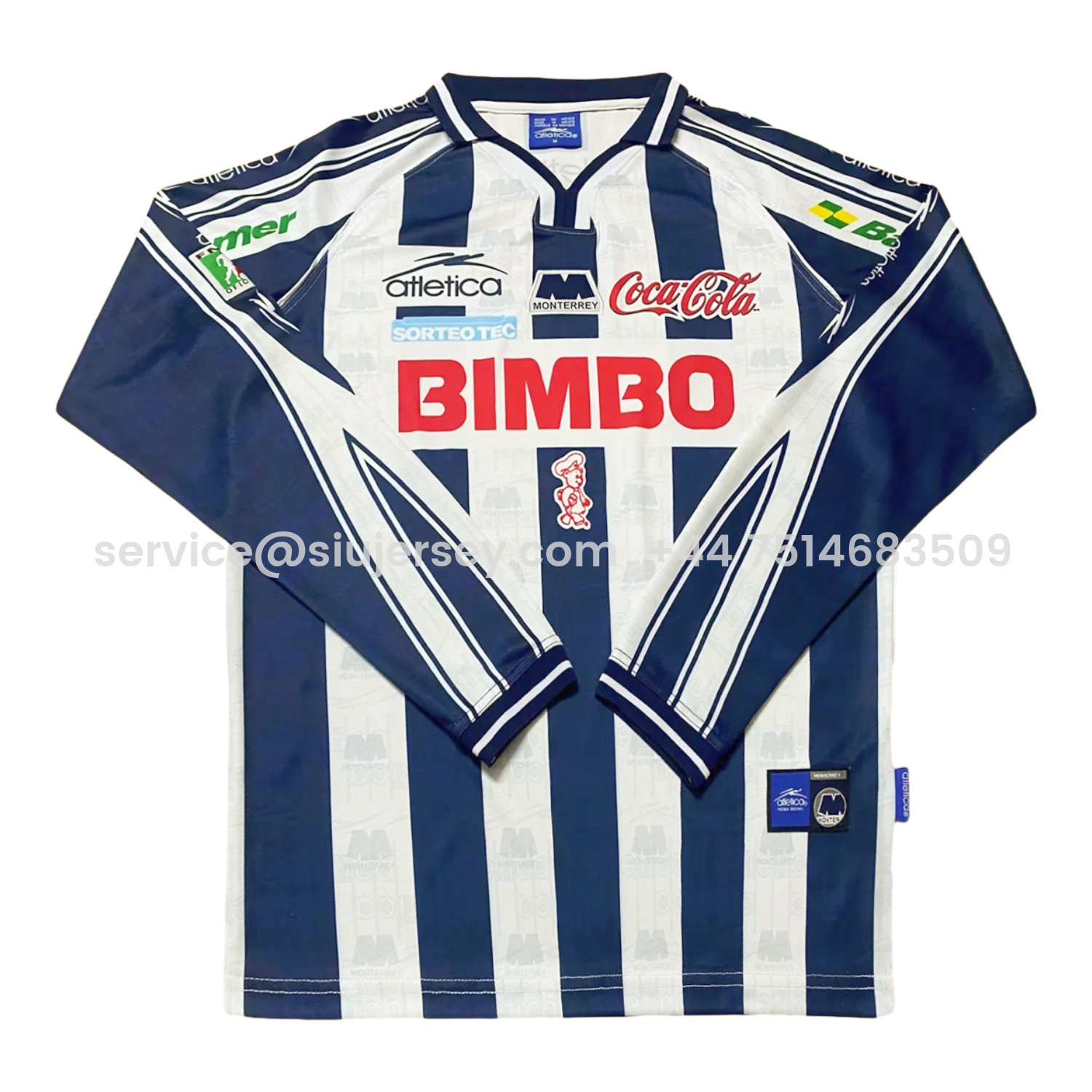 SIUjerseys-Retro Rayados Monterrey 1999-00 Home Long Sleeves Jersey