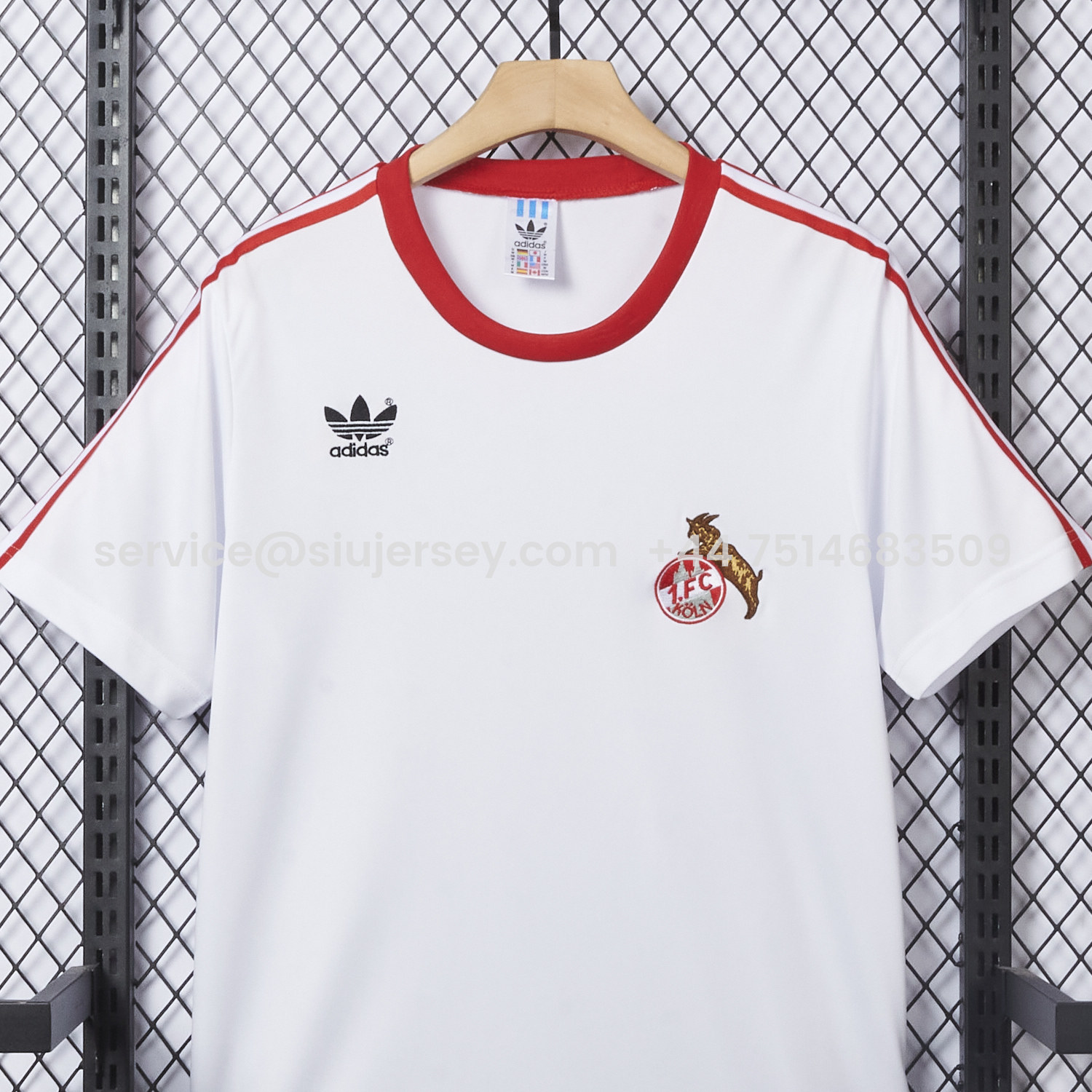 SIUjerseys-Retro 1. FC Köln 1976-77 Away White Jersey