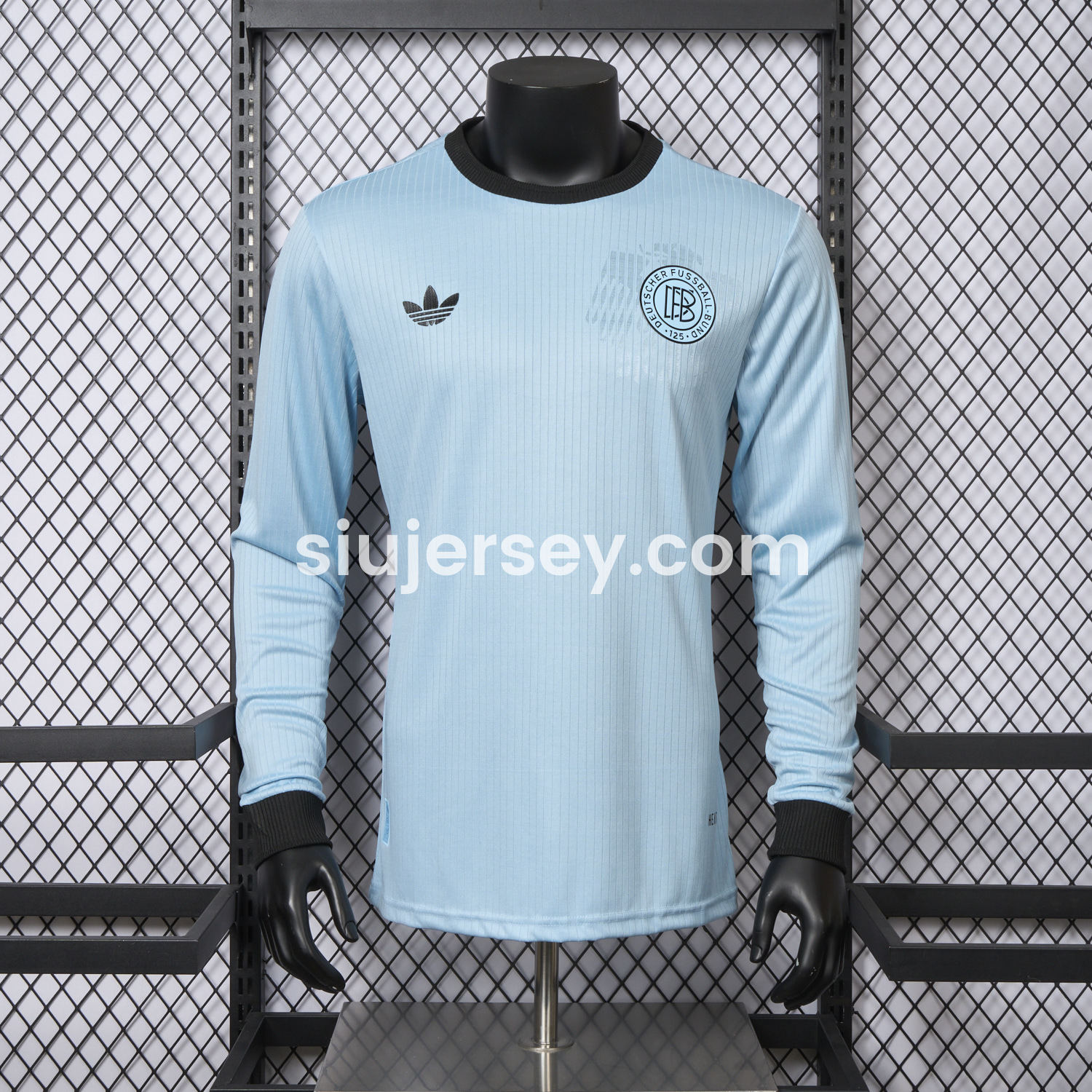 SIUjerseys-Germany 2025 125-Year Anniversary GK Blue Long Sleeve Jersey - Player Version