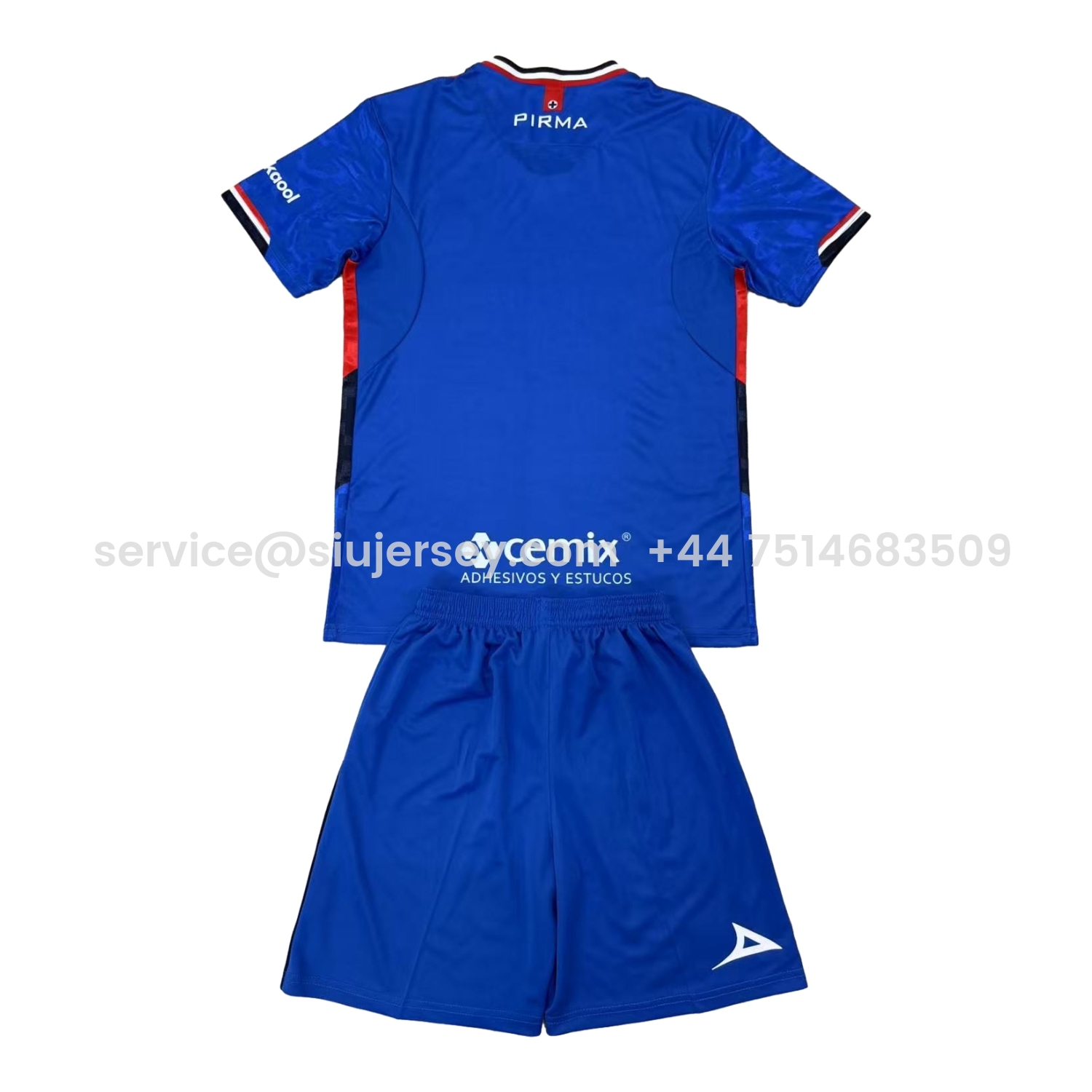 SIUjerseys-Cruz Azul 25-26 Home Blue Men's Adult Jersey Set - Fans Version