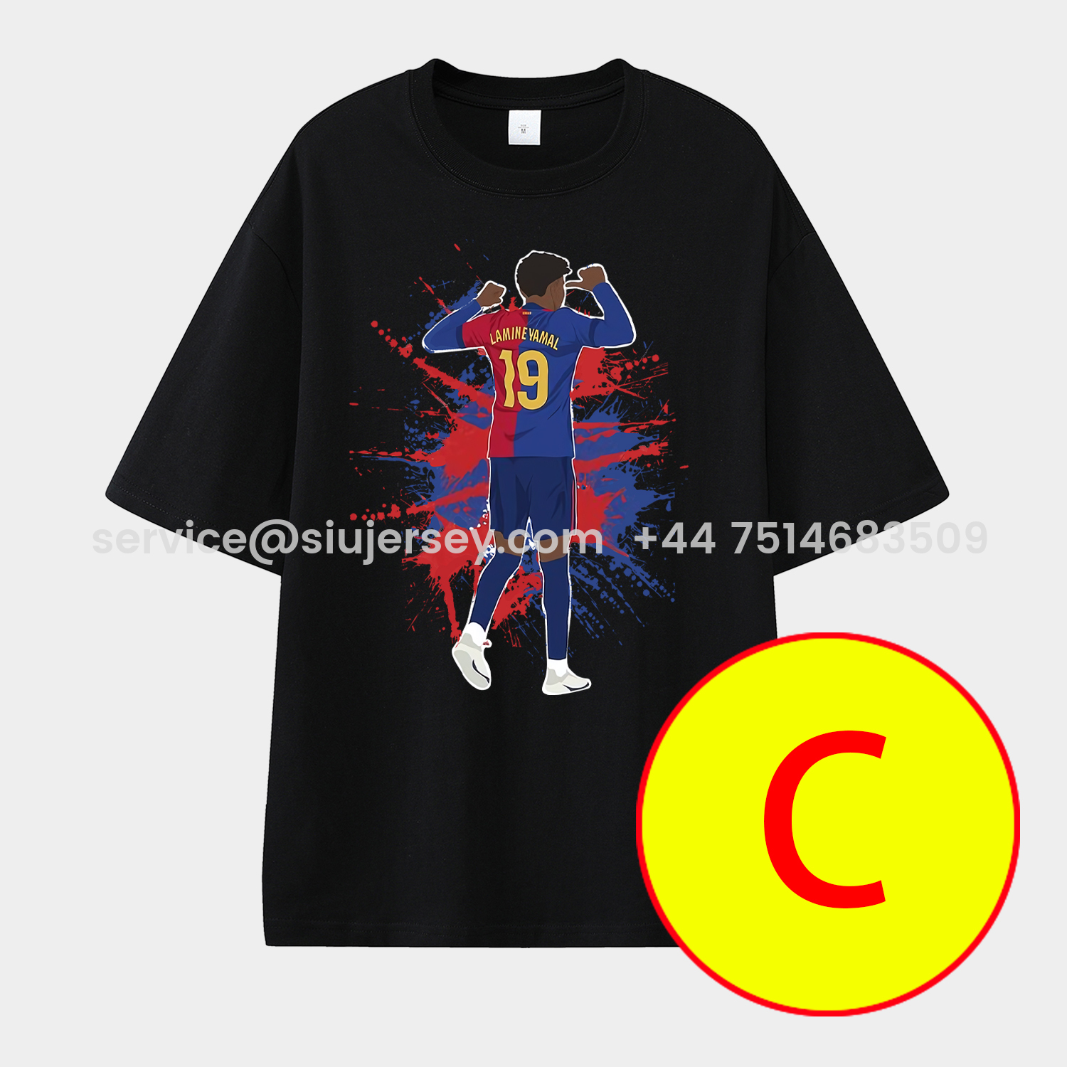 SIUjerseys-LAMINE YAMAL - Barcelona No. 10 Legend Continues 2025 Unisex Pure Cotton T-shirt