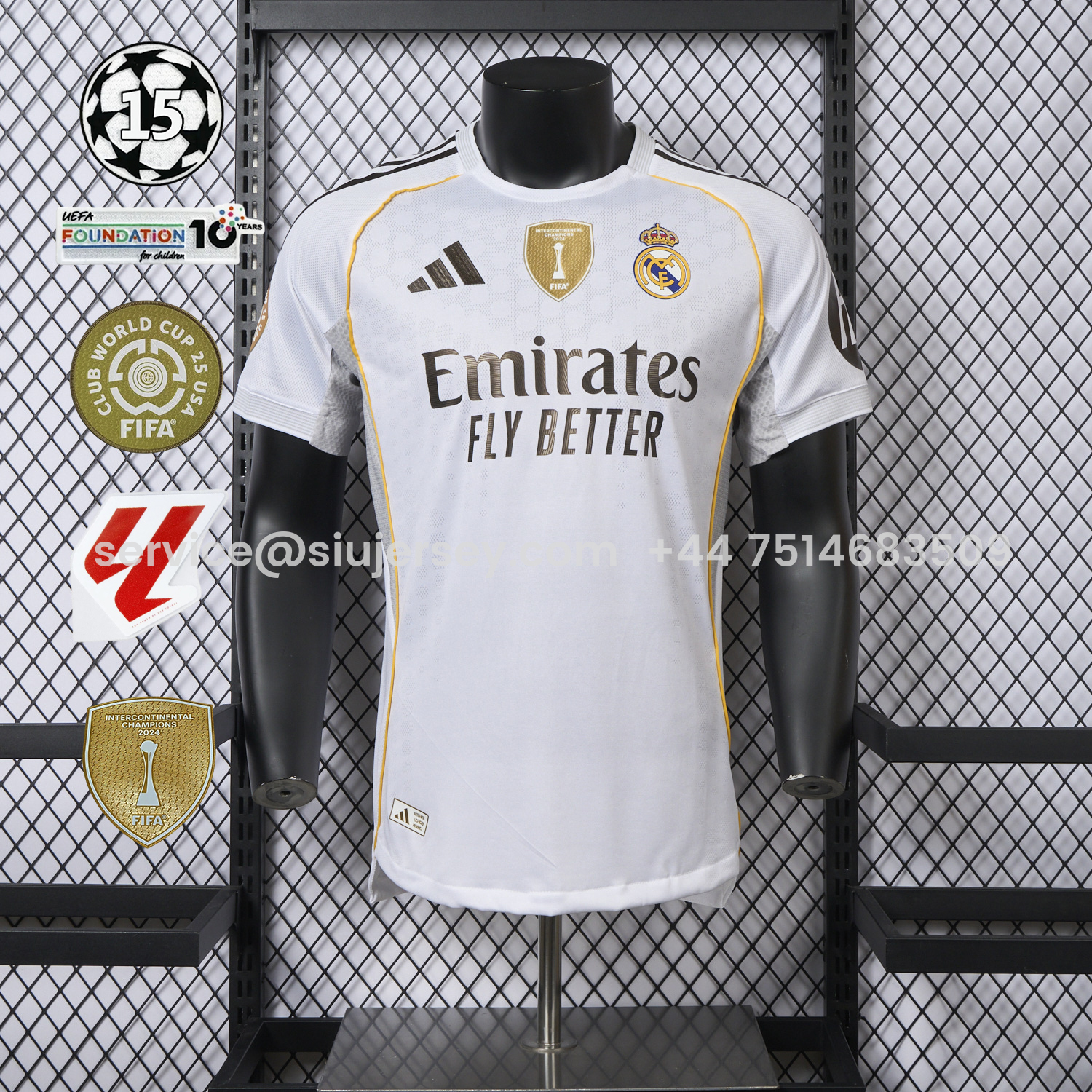 SIUjerseys-Real Madrid 25-26 Home White Jersey - Player Version