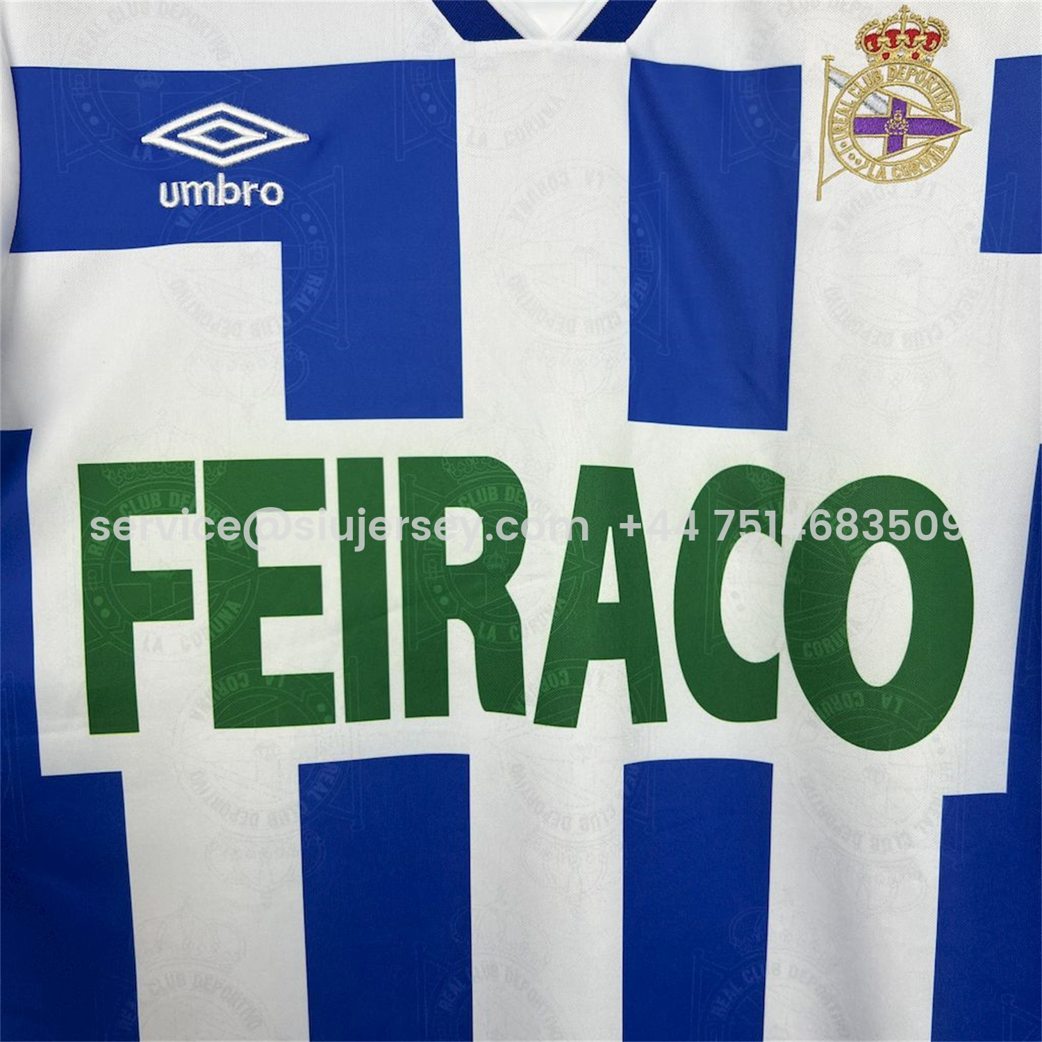 SIUjerseys-Retro Deportivo de La Coruña 1994-95 Home Jersey
