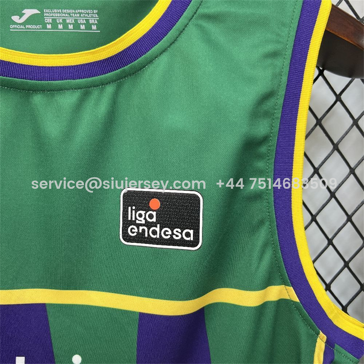 SIUjerseys-Malaga 25-26 Green Basketball Training Vest - Fans Version