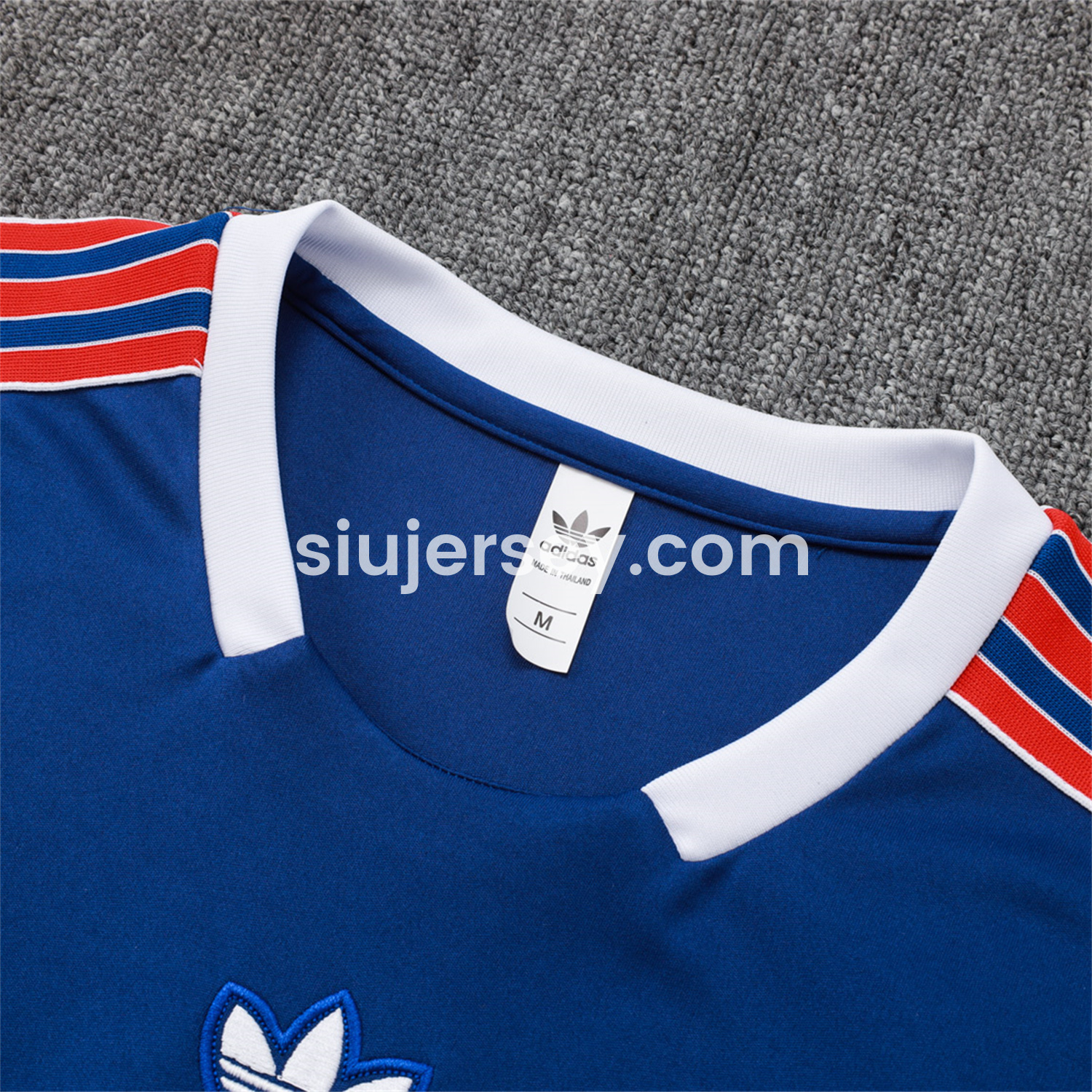 SIUjerseys-Arsenal 25-26 Throwback Trefoil Vest Training Set - Royal Blue Vest and Shorts