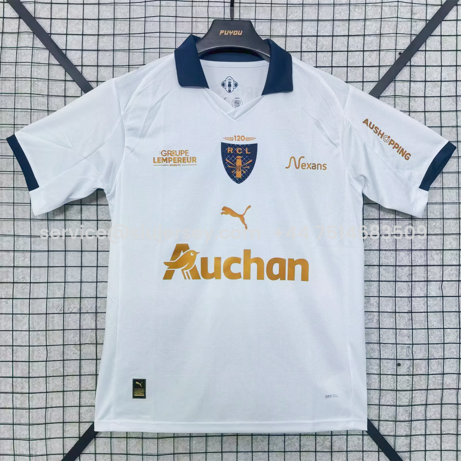 SIUjerseys-RC Lens 25-26 St. Barbara's Day Deep White Jersey - Fans Version