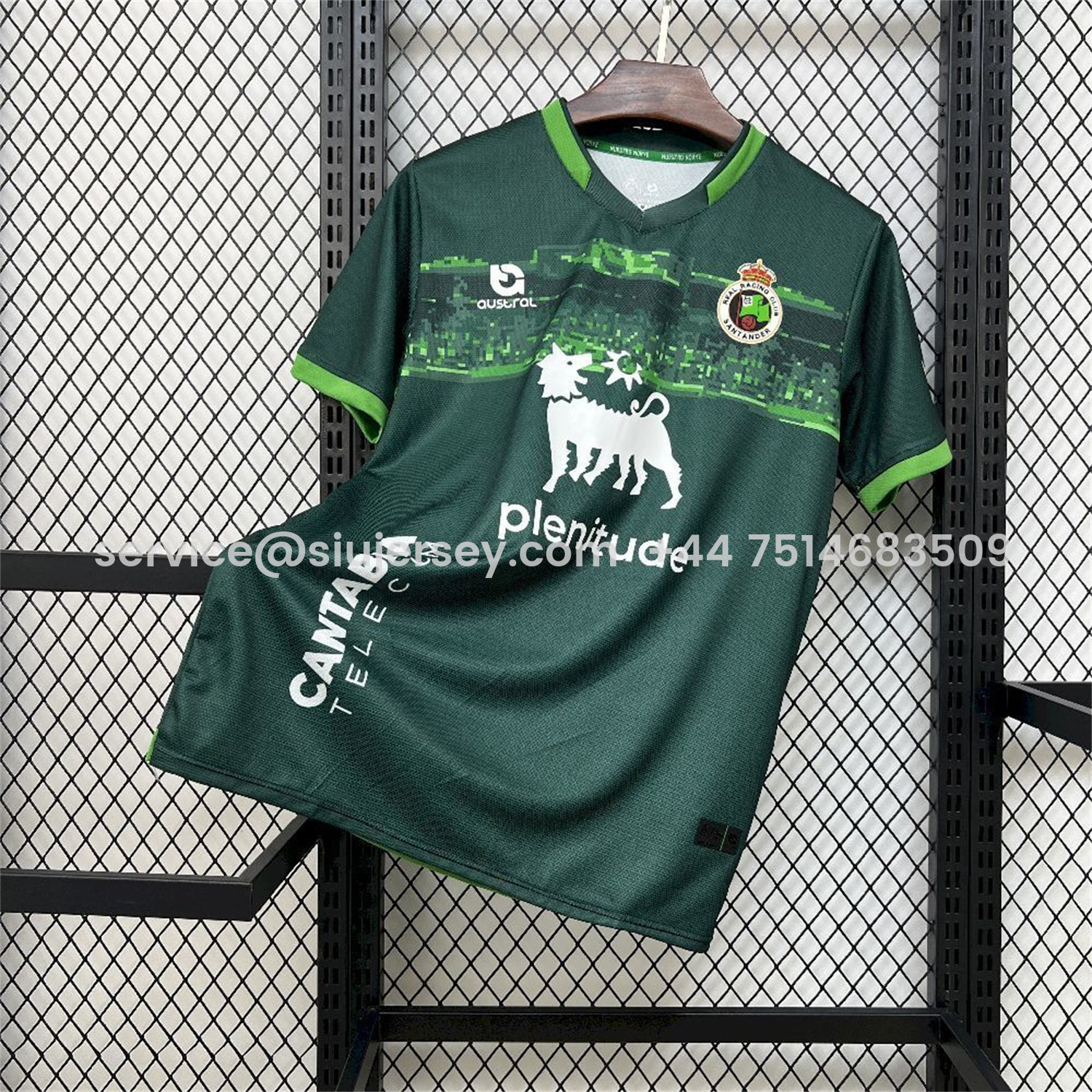 SIUjerseys-Racing de Santander 25-26 Away Green Jersey - Fans Version