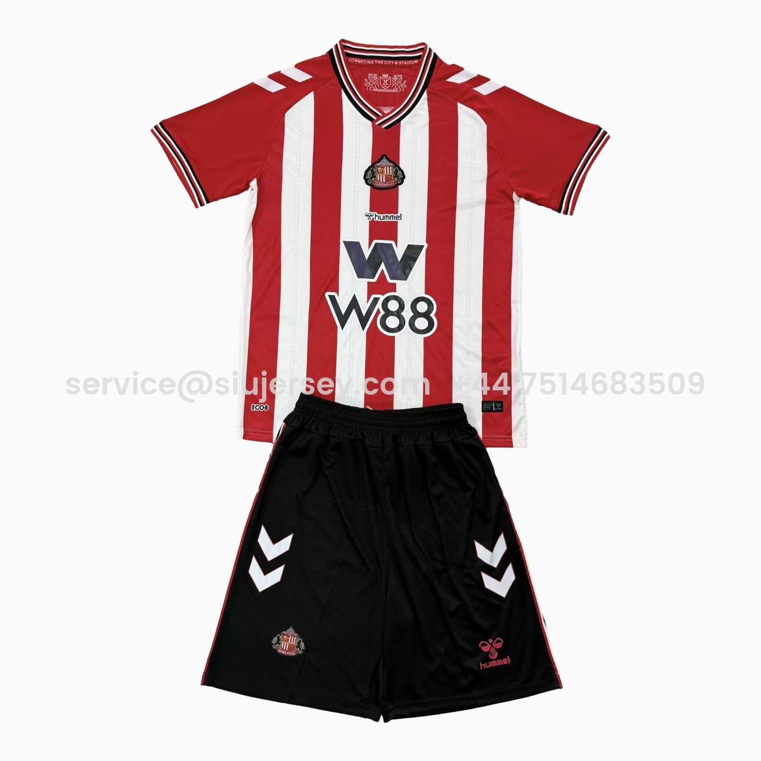 SIUjerseys-Sunderland 25-26 Home Men's Adult Jersey Set - Fans Version