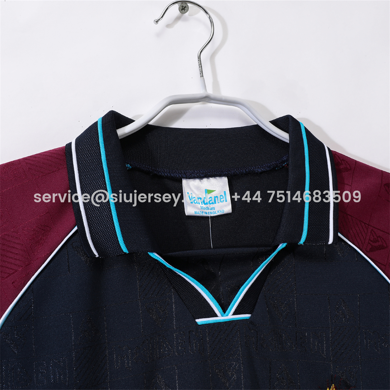 SIUjerseys-Retro West Ham United 1999 Iron Maiden Home Jersey