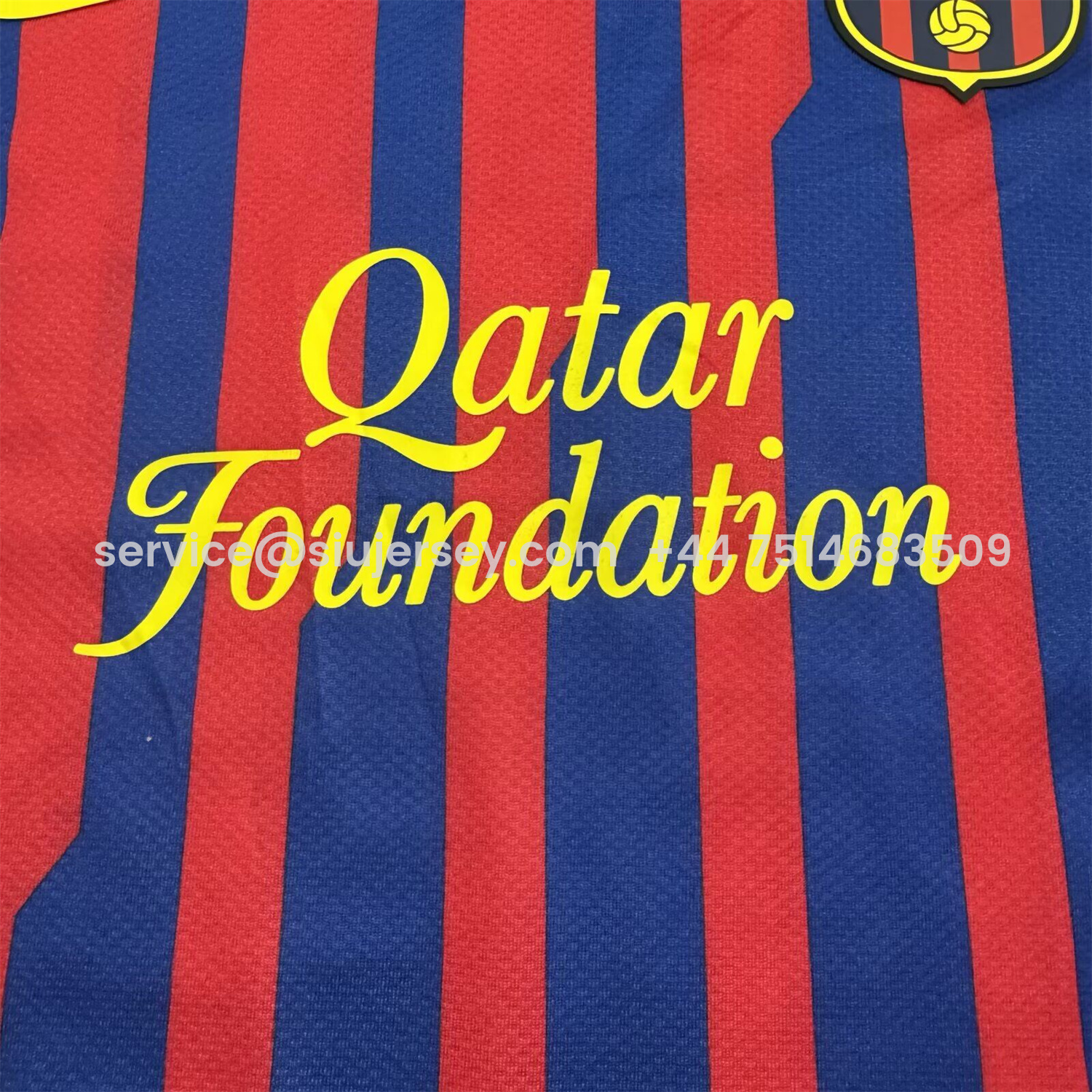 SIUjerseys-Retro Barcelona 2011-12 Home Kids Kit