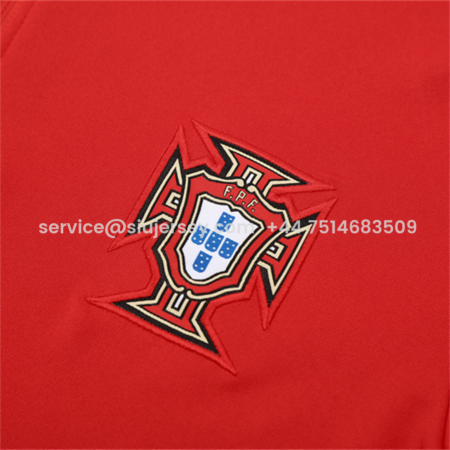 SIUjerseys-Portugal 25-26 Long Sleeve Training Set - Red Top & Black Pants