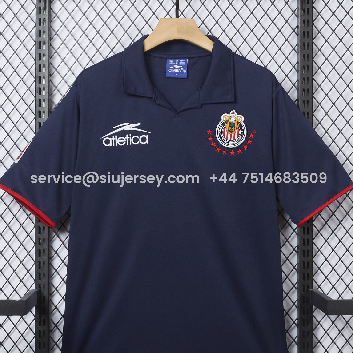 SIUjerseys-Retro Chivas de Guadalajara 2003-04 Away Deep Blue Jersey