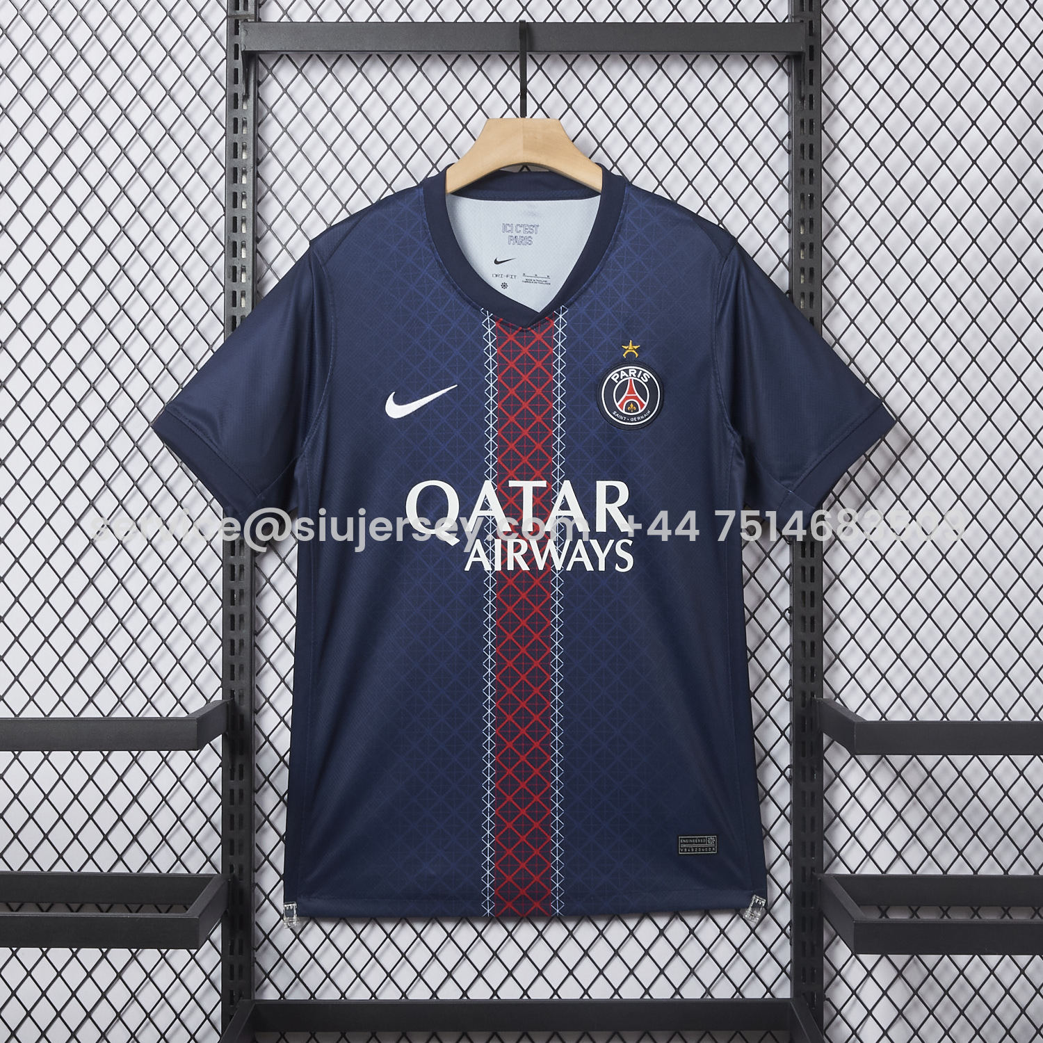 SIUjerseys-Paris Saint-Germain PSG 2025 Champions League Eiffel Tower Star Jersey - Fans Version