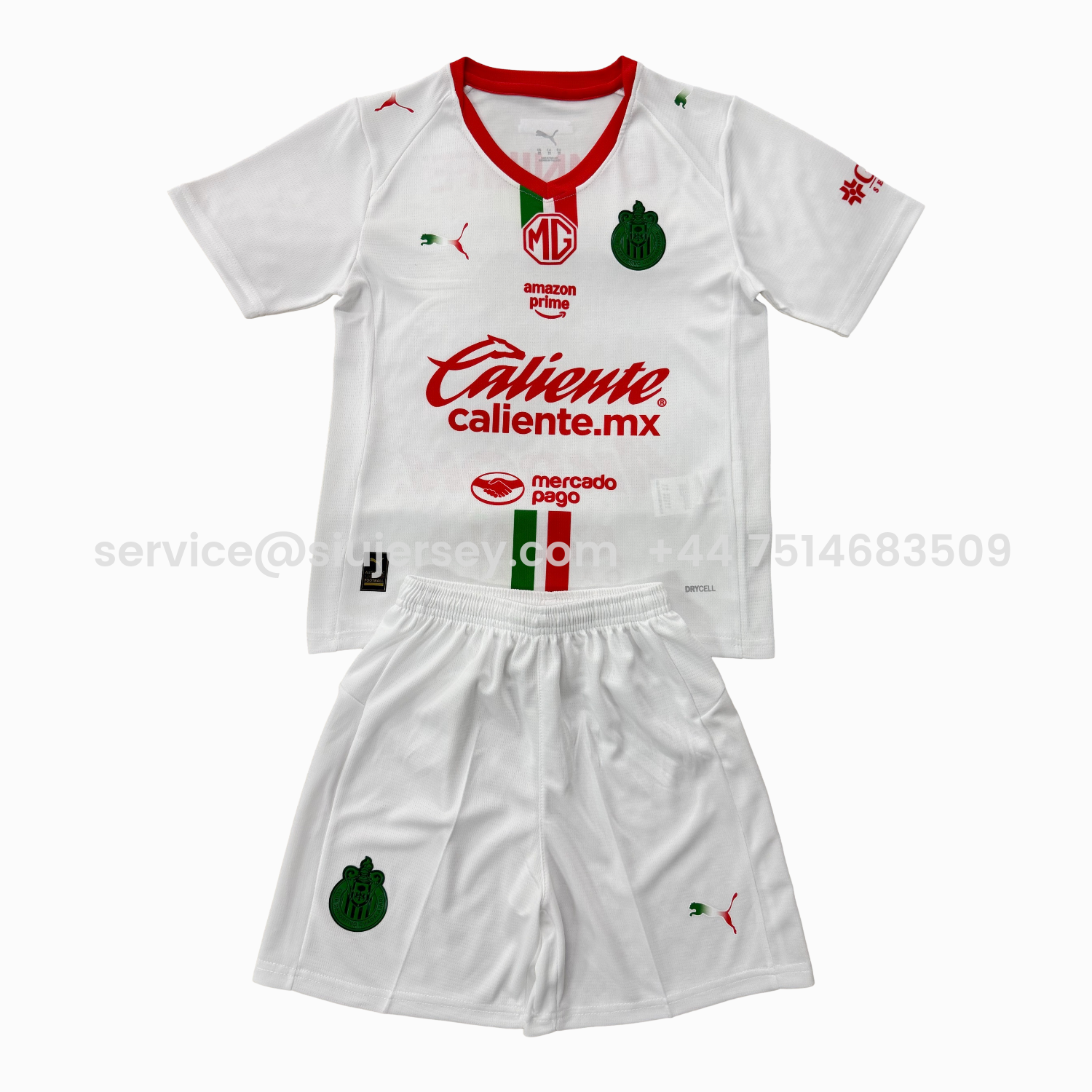 SIUjerseys-Chivas de Guadalajara 25-26 Away White Men's Adult Jersey Set - Fans Version