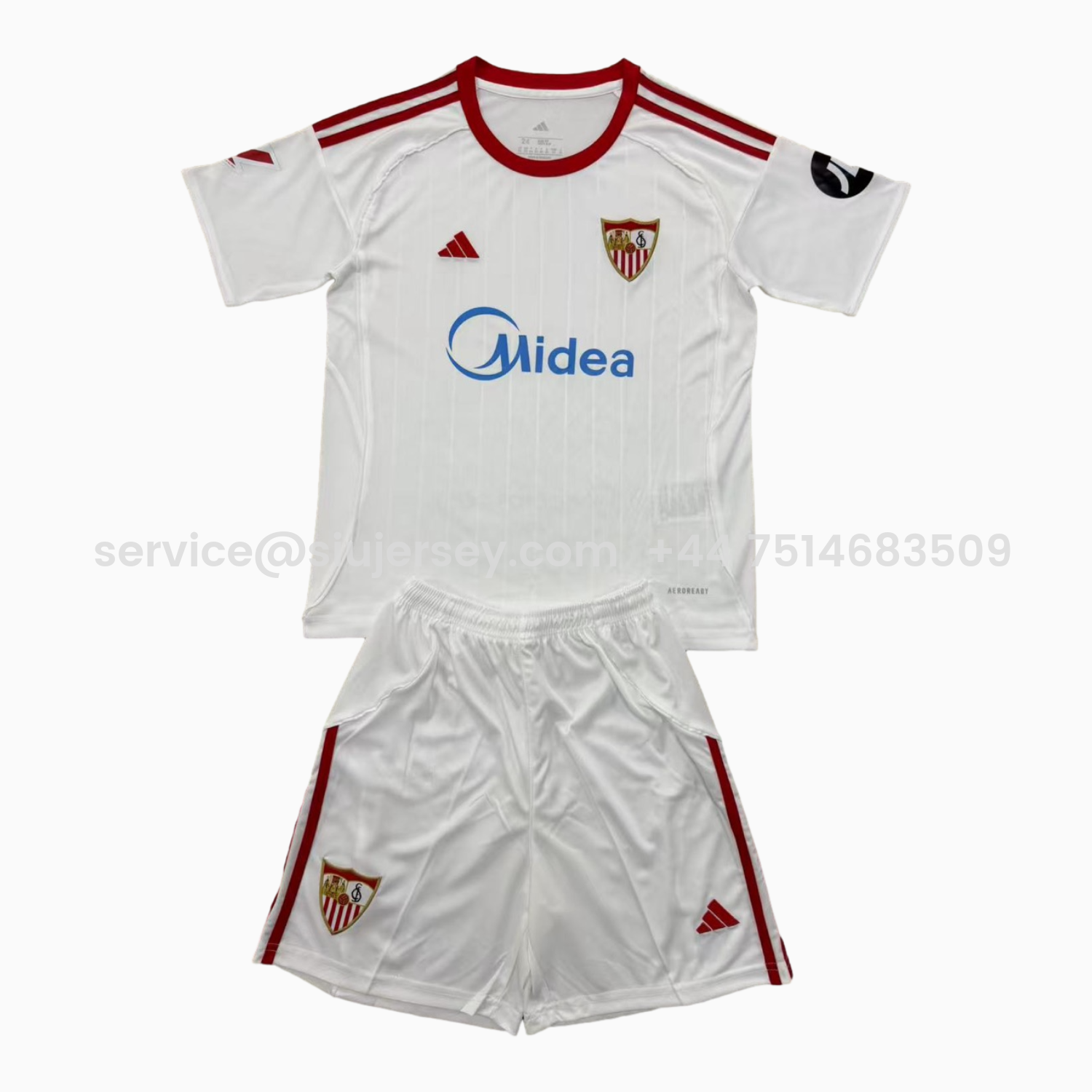 SIUjerseys-Sevilla 25-26 Home Men's Adult Jersey Set - Fans Version