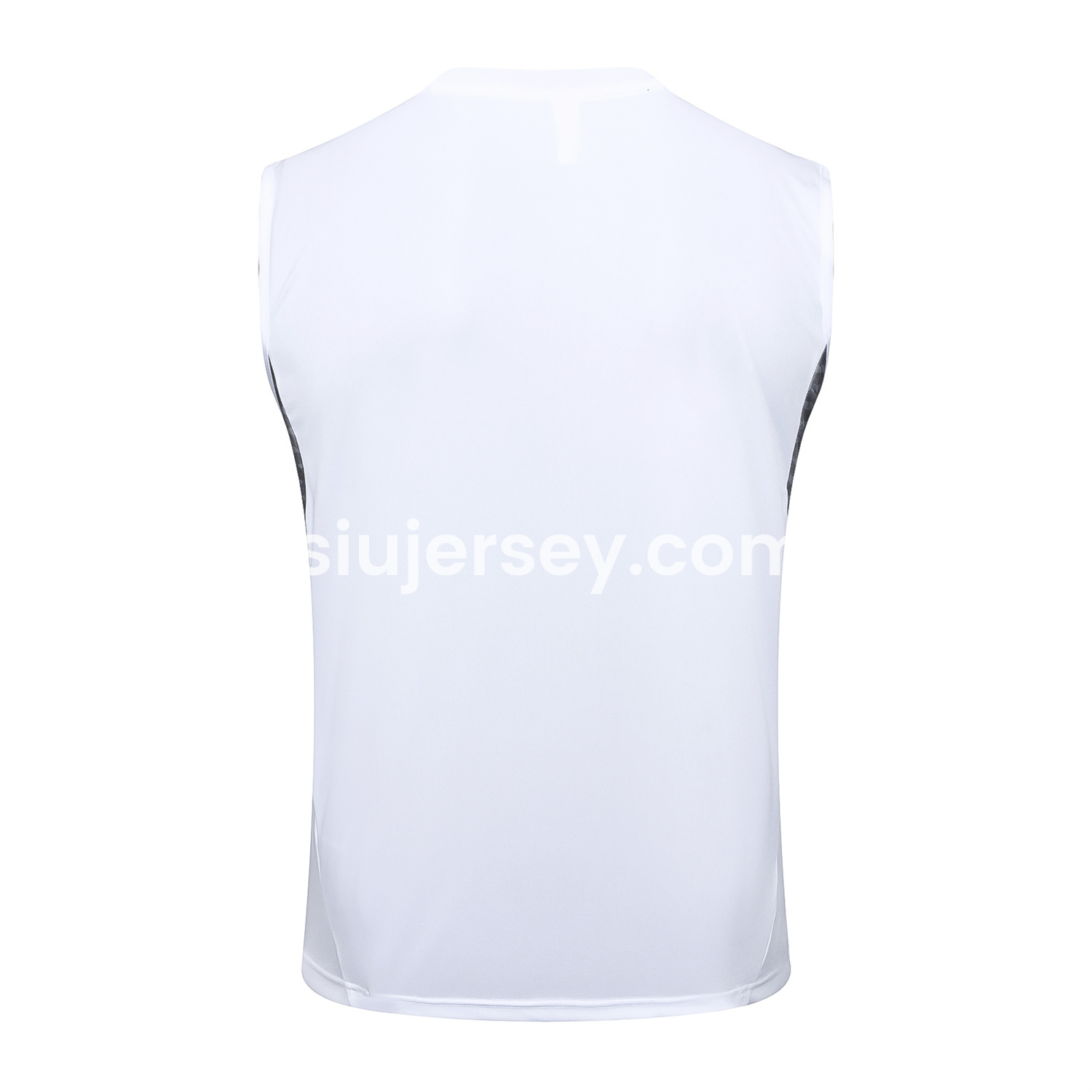 SIUjerseys-Real Madrid 25-26 Vest Training Set - White Vest and Black Shorts