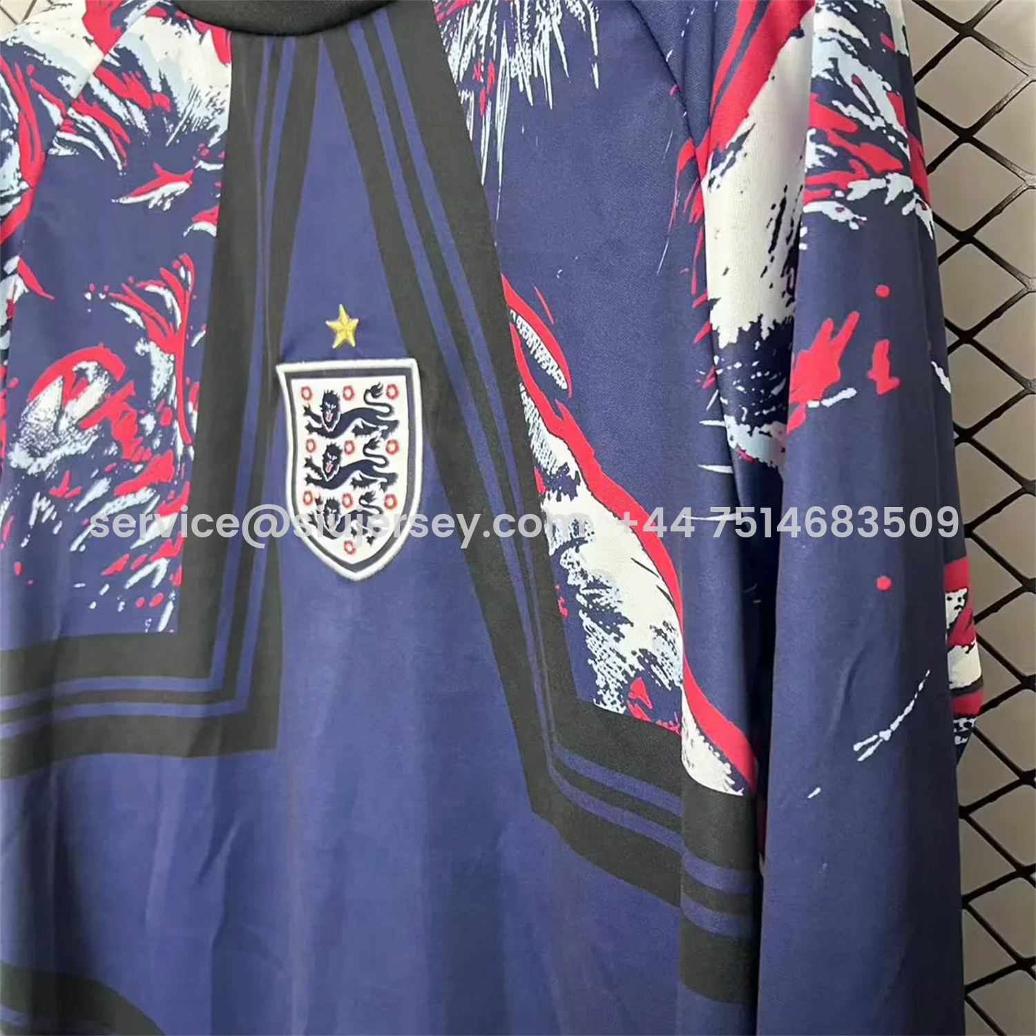 SIUjerseys-England 2026 Hollywood Special Long Sleeves Jersey - Fans Version