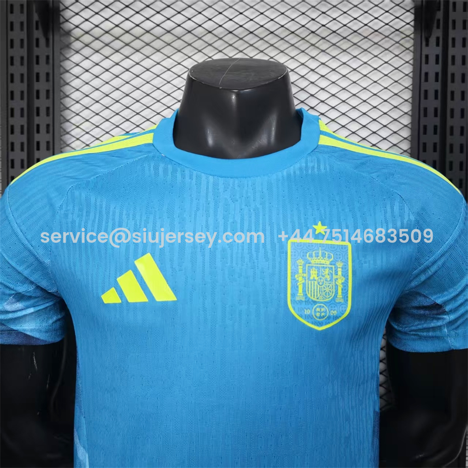 SIUjerseys-Spain 2026 Blue Goalkeeper Jersey - Player Version