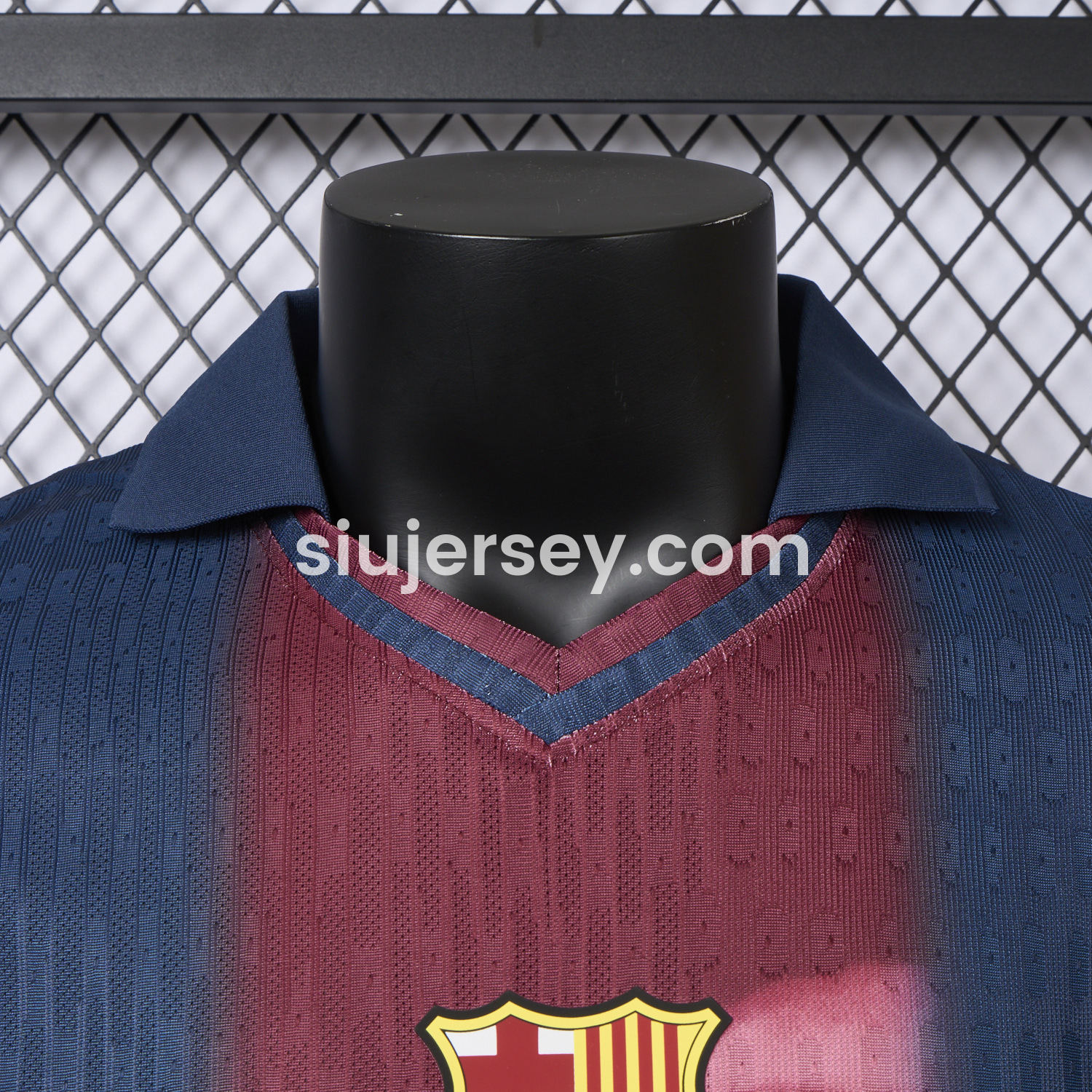 SIUjerseys-Barcelona x Travis Scott 2000-01 Home Retro Style Skeleton Jersey - Player Version