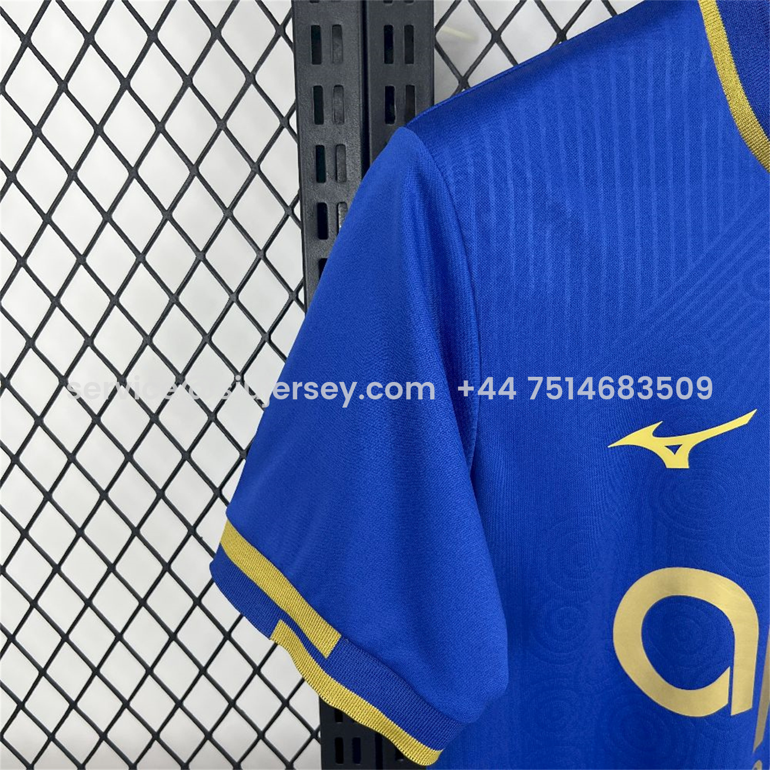 SIUjerseys-AS Monaco 25-26 Away Blue Jersey - Fans Version
