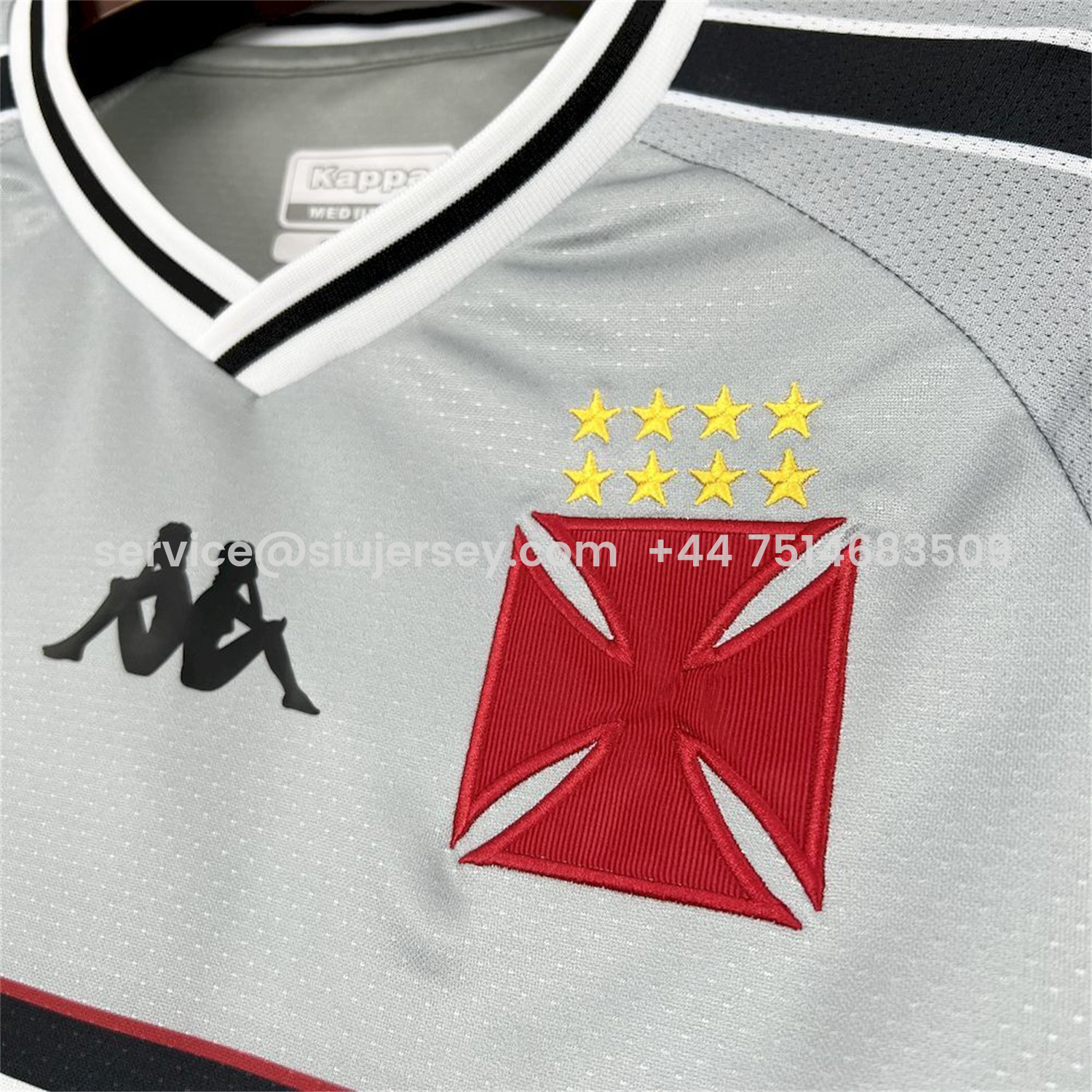 SIUjerseys-Vasco da Gama 25-26 Grey Pre-Match Jersey - Fans Version