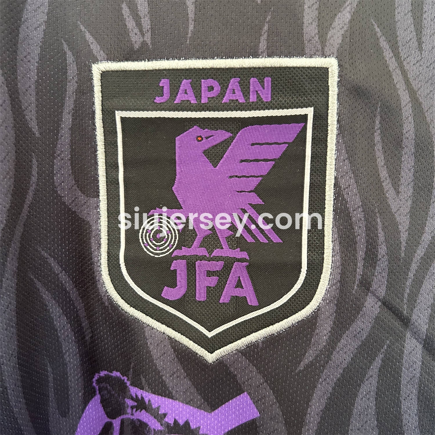 SIUjerseys-Japan 25-26 Purple NARUTO 20th Anniversary Black Special Jersey - Fans Version