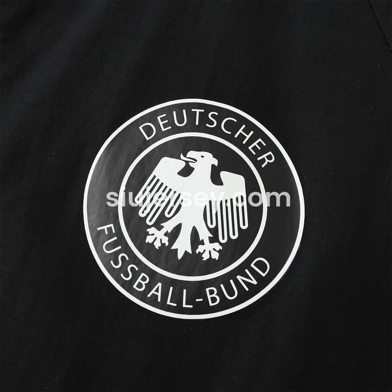 SIUjerseys-Retro Germany 1990 Double Sided Reversible Windbreaker - White & Black