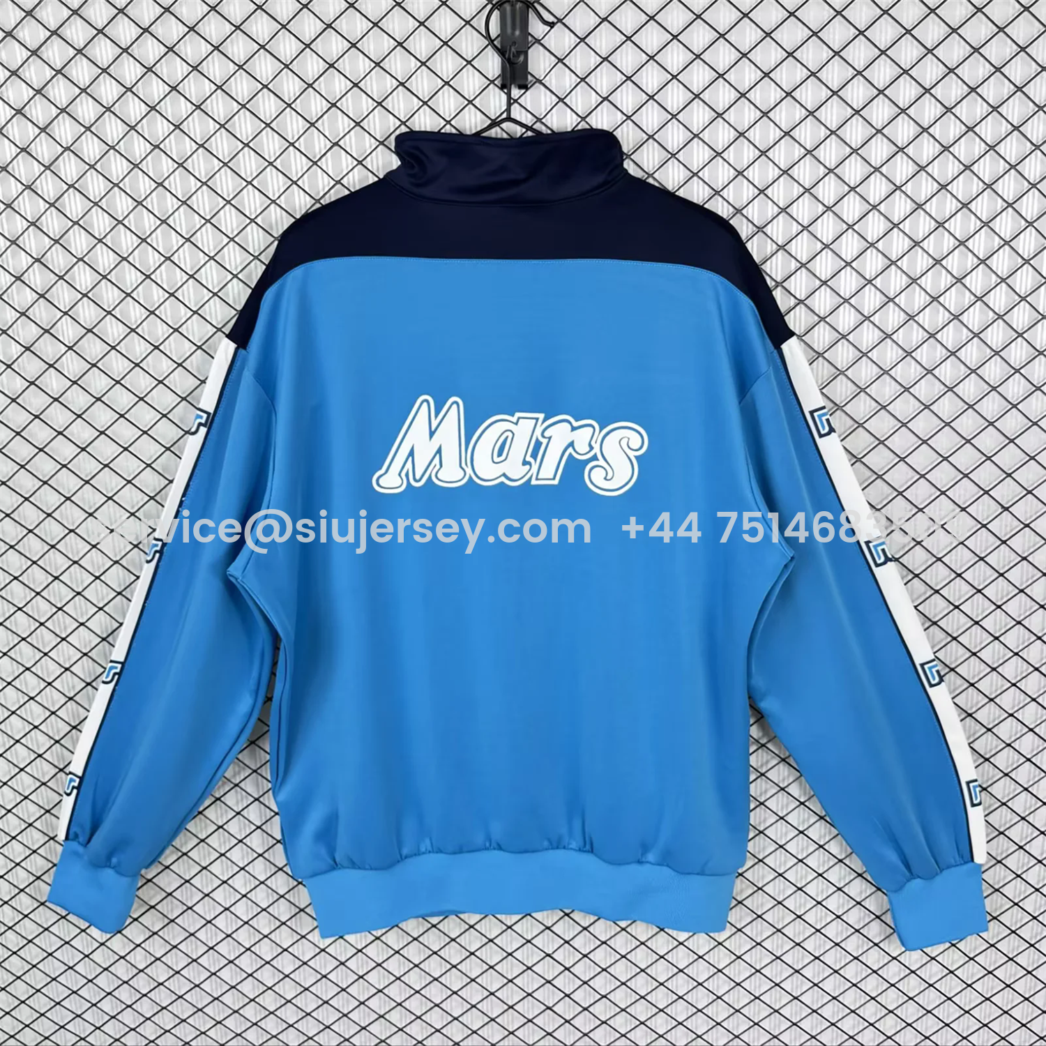 SIUjerseys-Retro Napoli 1989-90 Blue Windbreaker