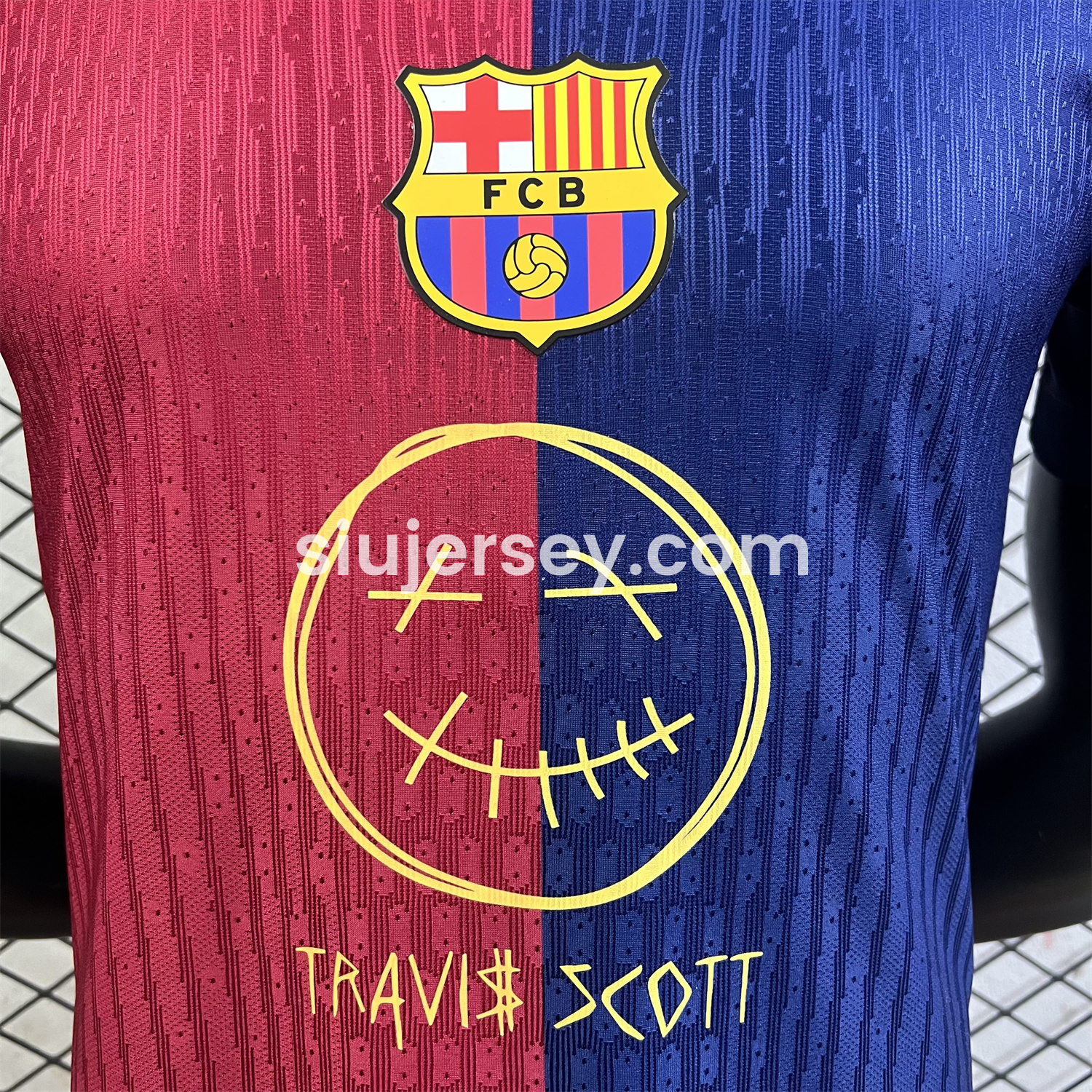 SIUjerseys-Barcelona x Travis Scott 24-25 Home Special Edition Jersey - Player Version