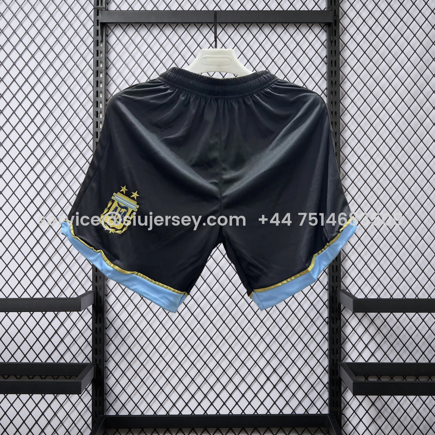 SIUjerseys-Retro Argentina 2006 Away Shorts