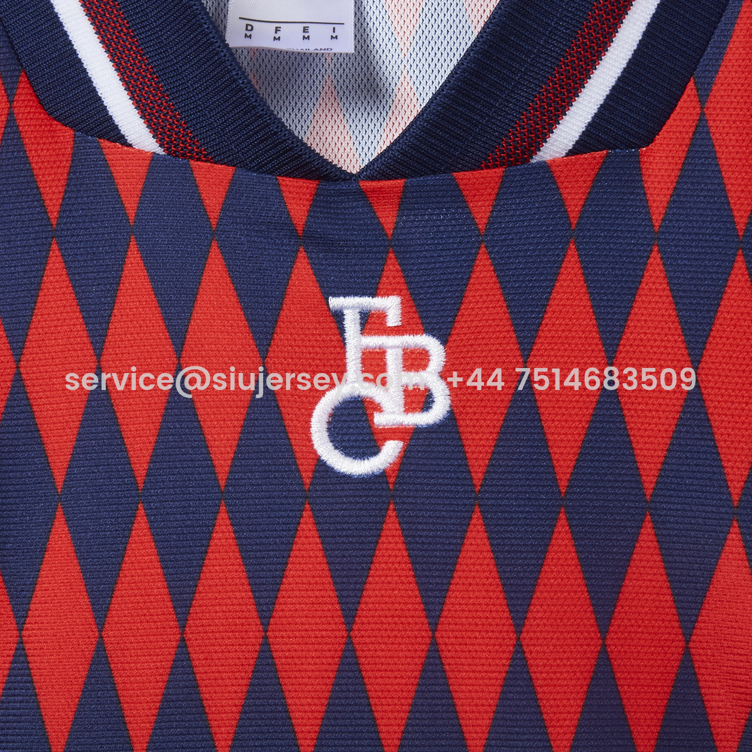 SIUjerseys-Bayern Munich 25-26 Trefoil Retro Style Red And Deep Blue Jersey - Fans Version