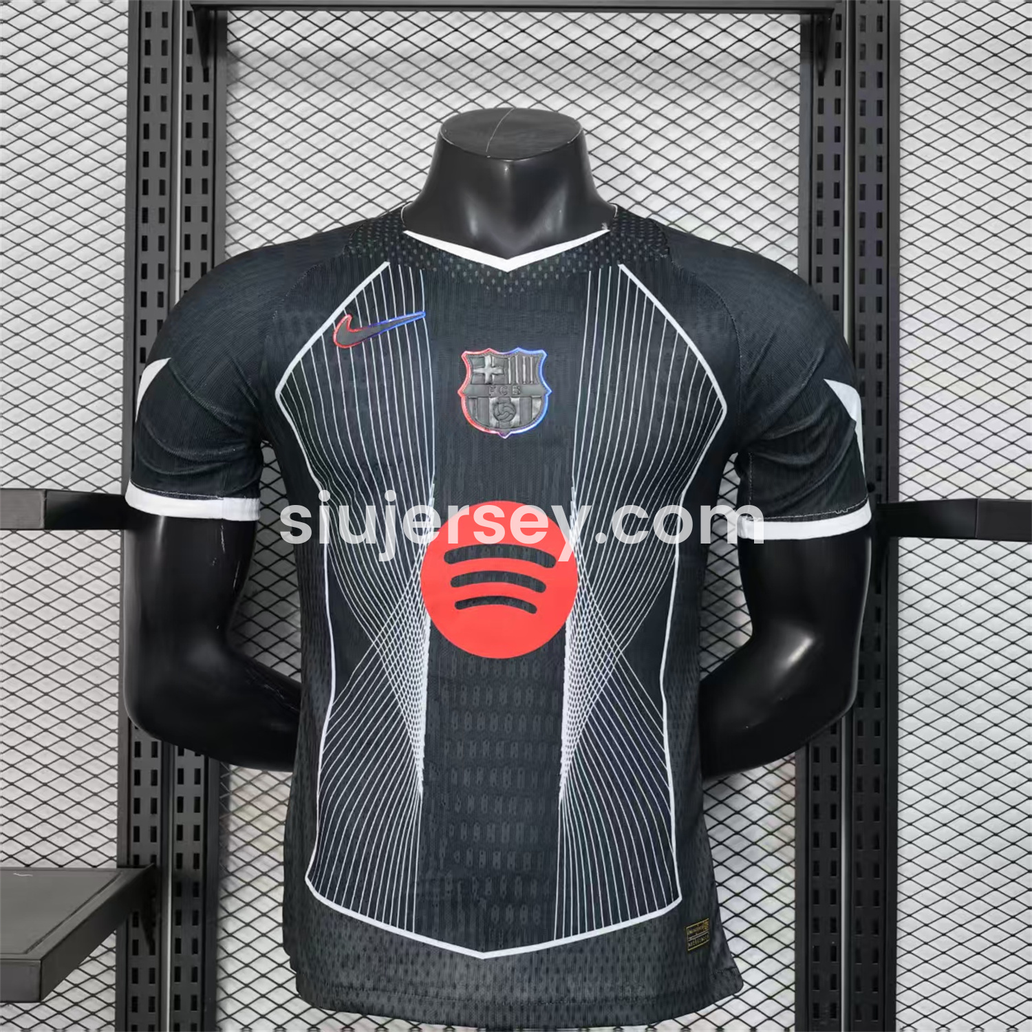 SIUjerseys-Barcelona 25-26 Black Big LOGO Special Jersey - Player Version
