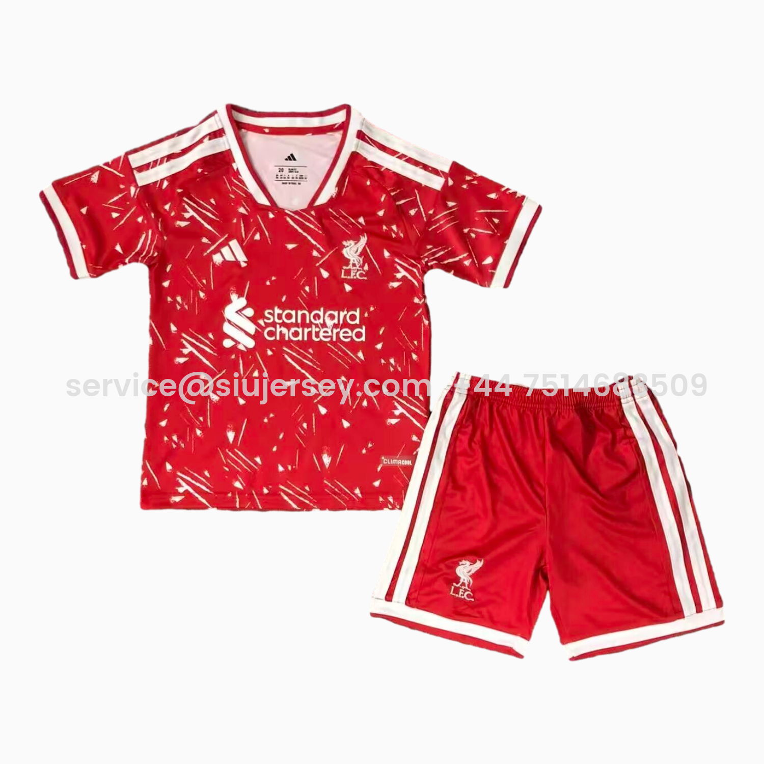 SIUjerseys-Liver.pool 26-27 Home Kids Kit