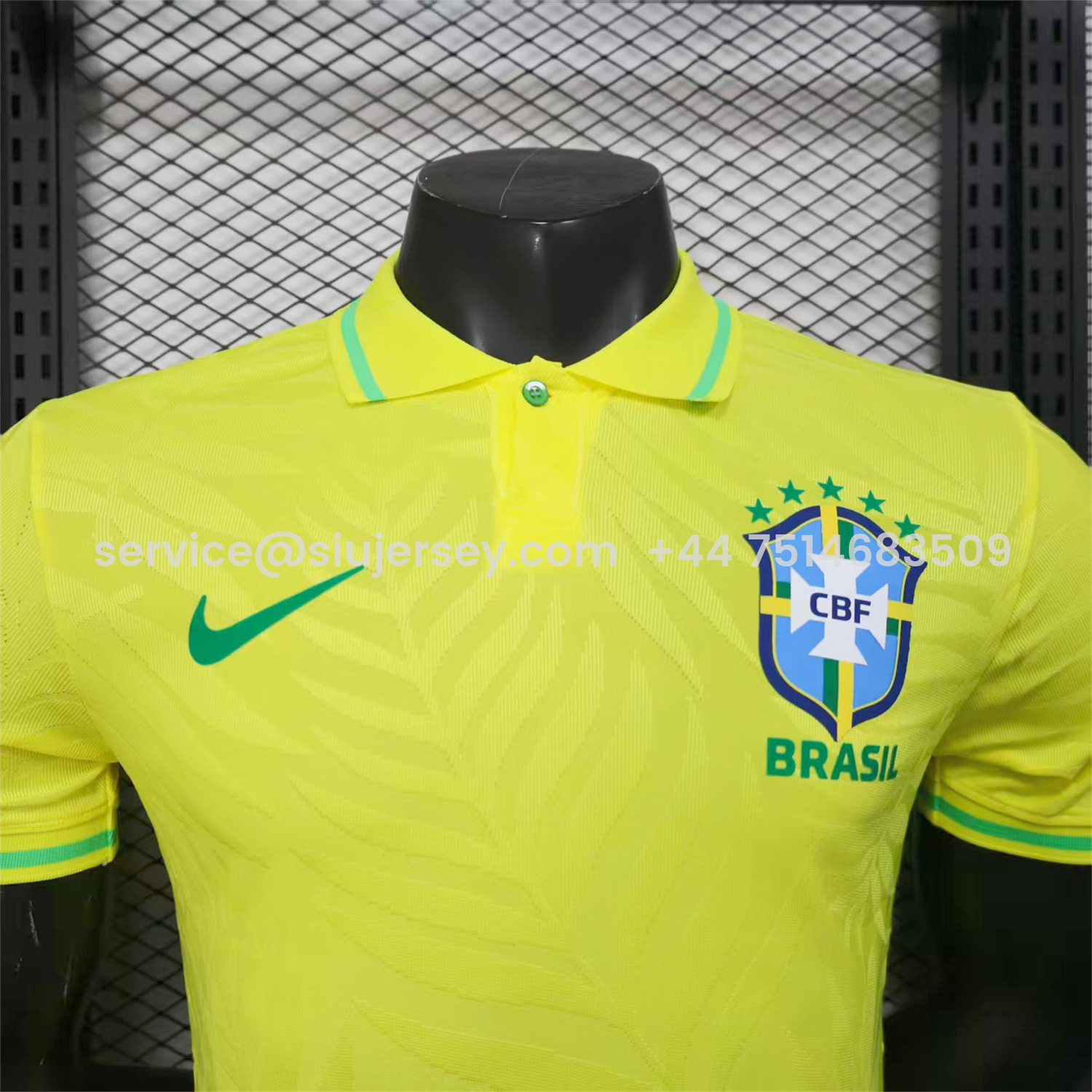 SIUjerseys-Brazil 25-26 Fern Yellow Polo Jersey - Player Version