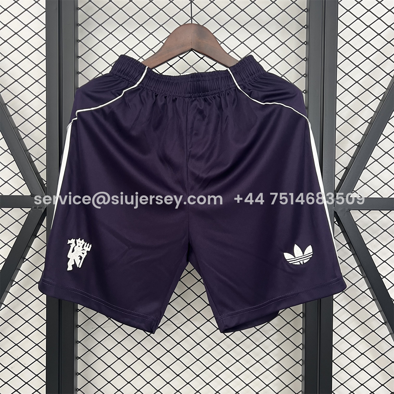SIUjerseys-Manchester United 25-26 Away Purple Shorts - Fans Version