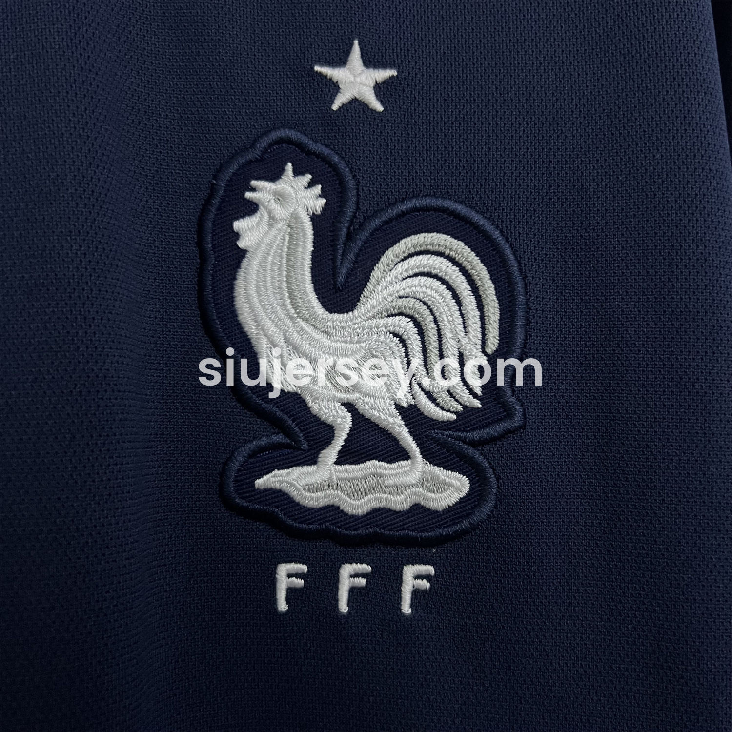 SIUjerseys-Retro France 2014 Home Long Sleeves Jersey