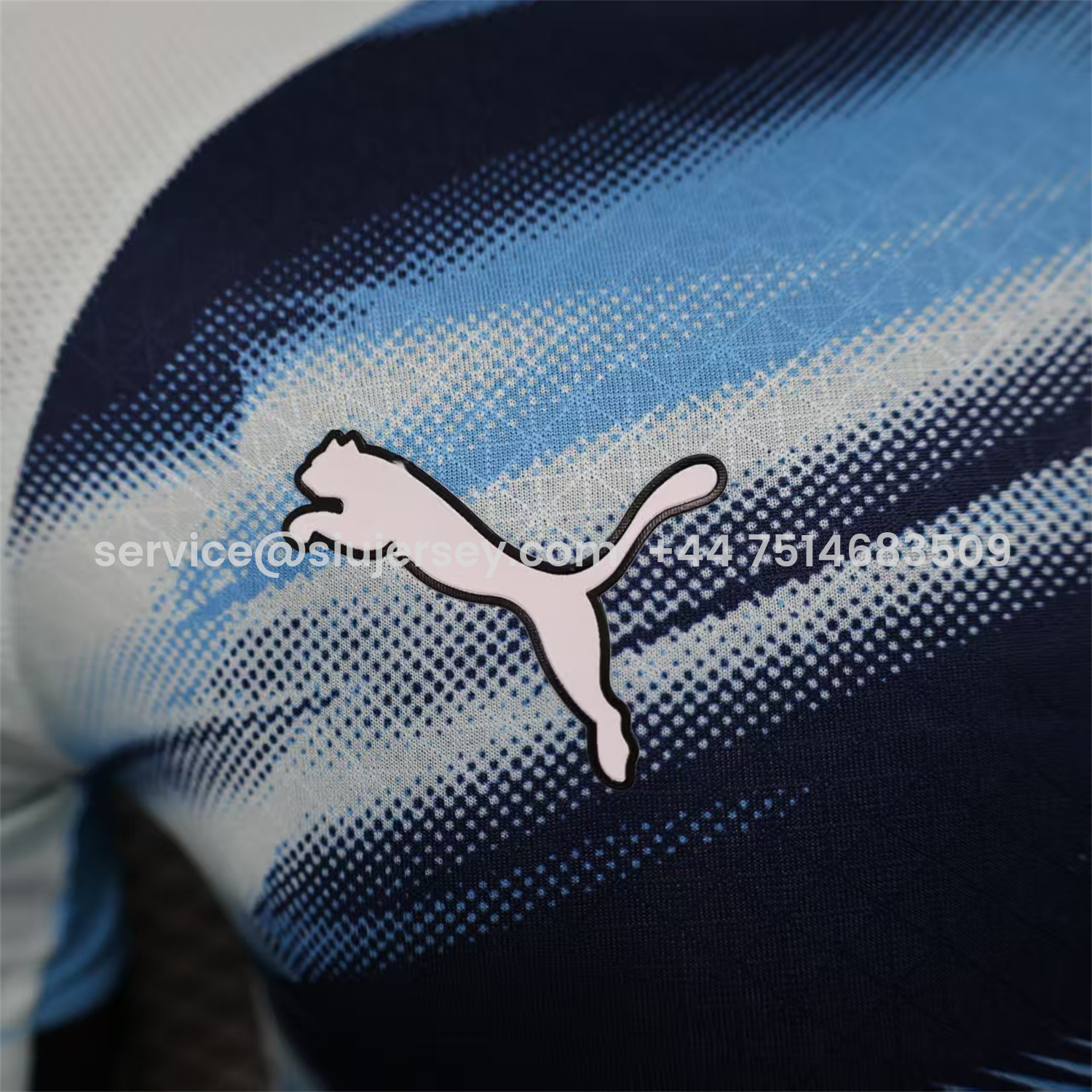 SIUjerseys-Marseille 25-26 Blue Gradient Training Jersey - Player Version