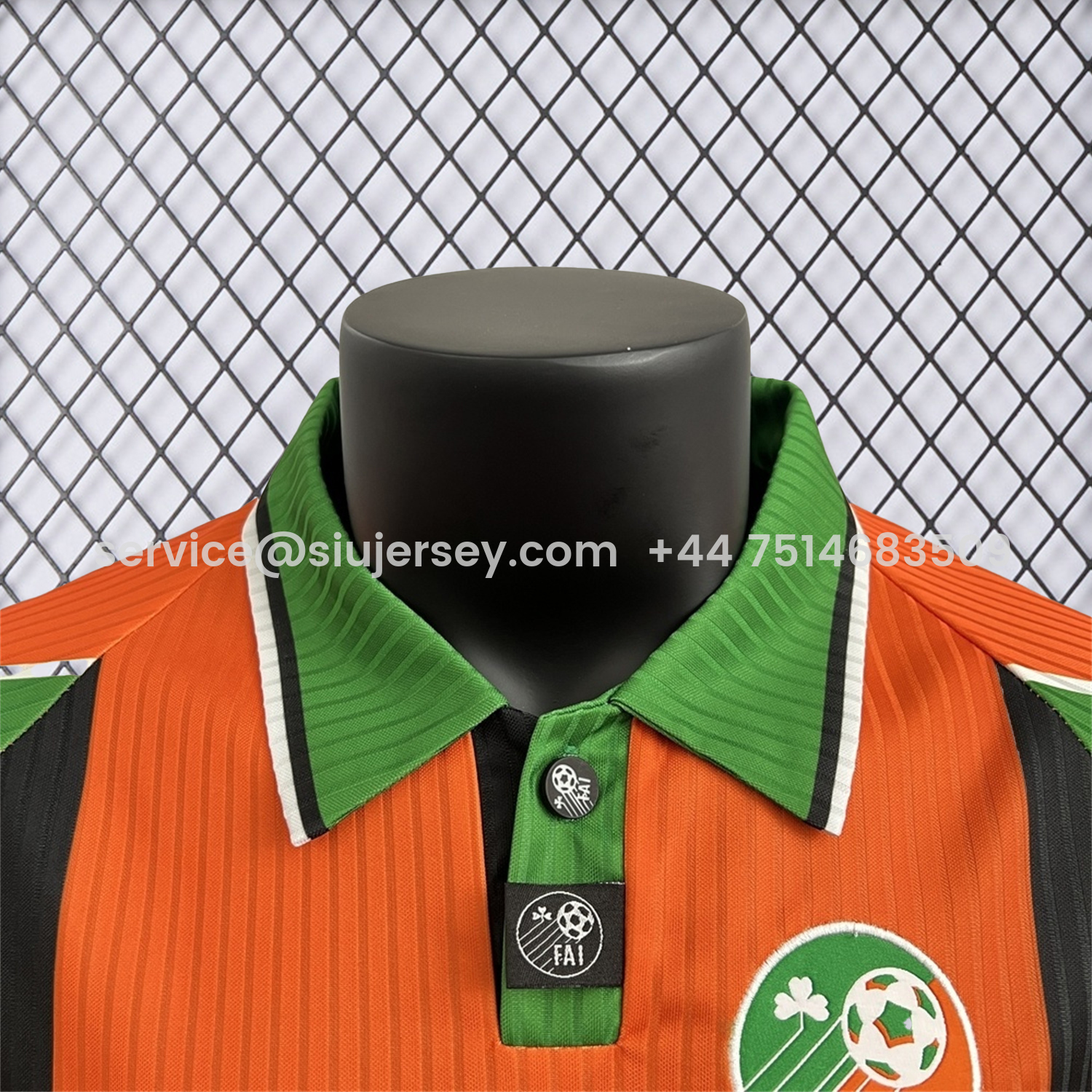 SIUjerseys-Retro Ireland 1996-97 Away Orange Jersey