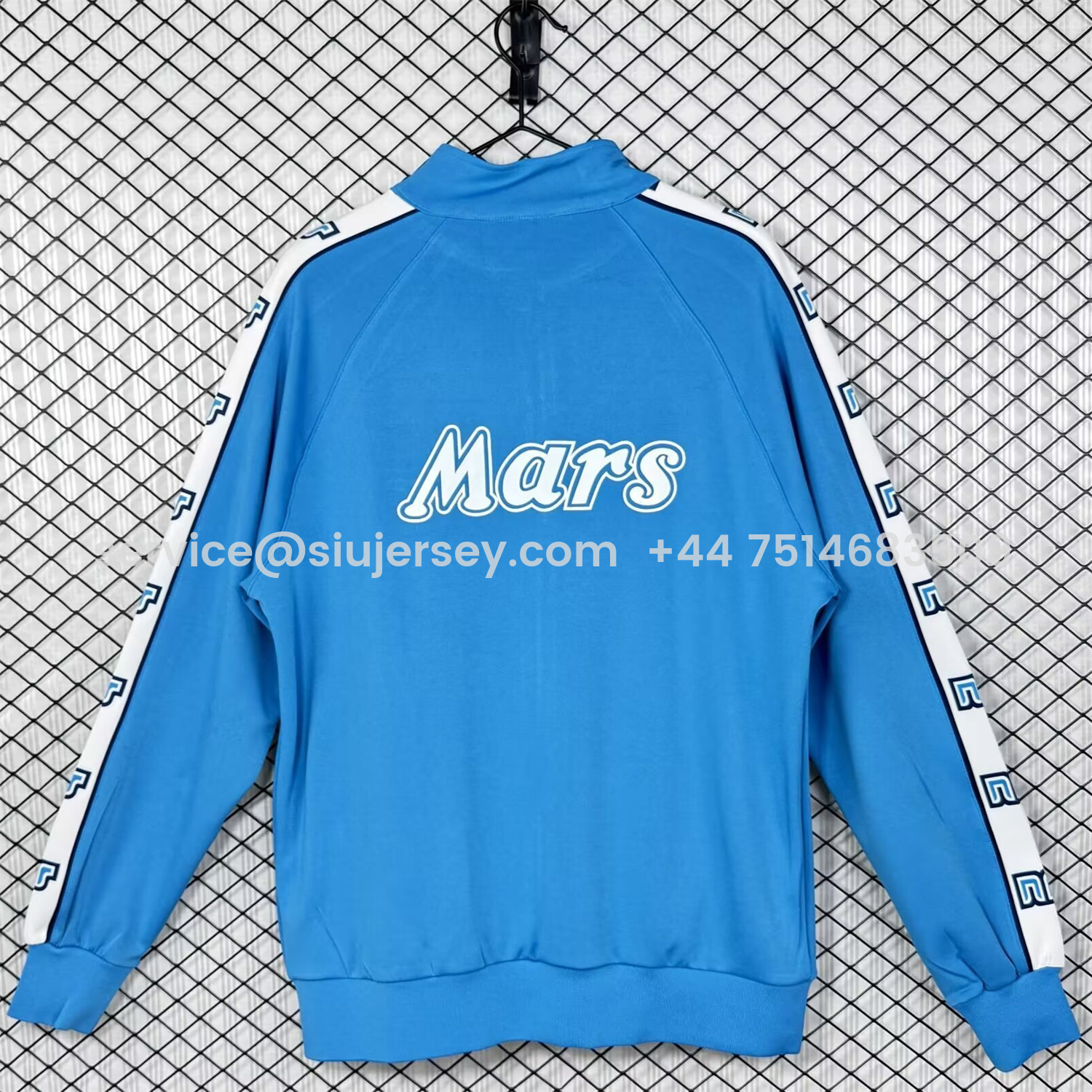 SIUjerseys-Retro Napoli 1988-89 Blue Windbreaker