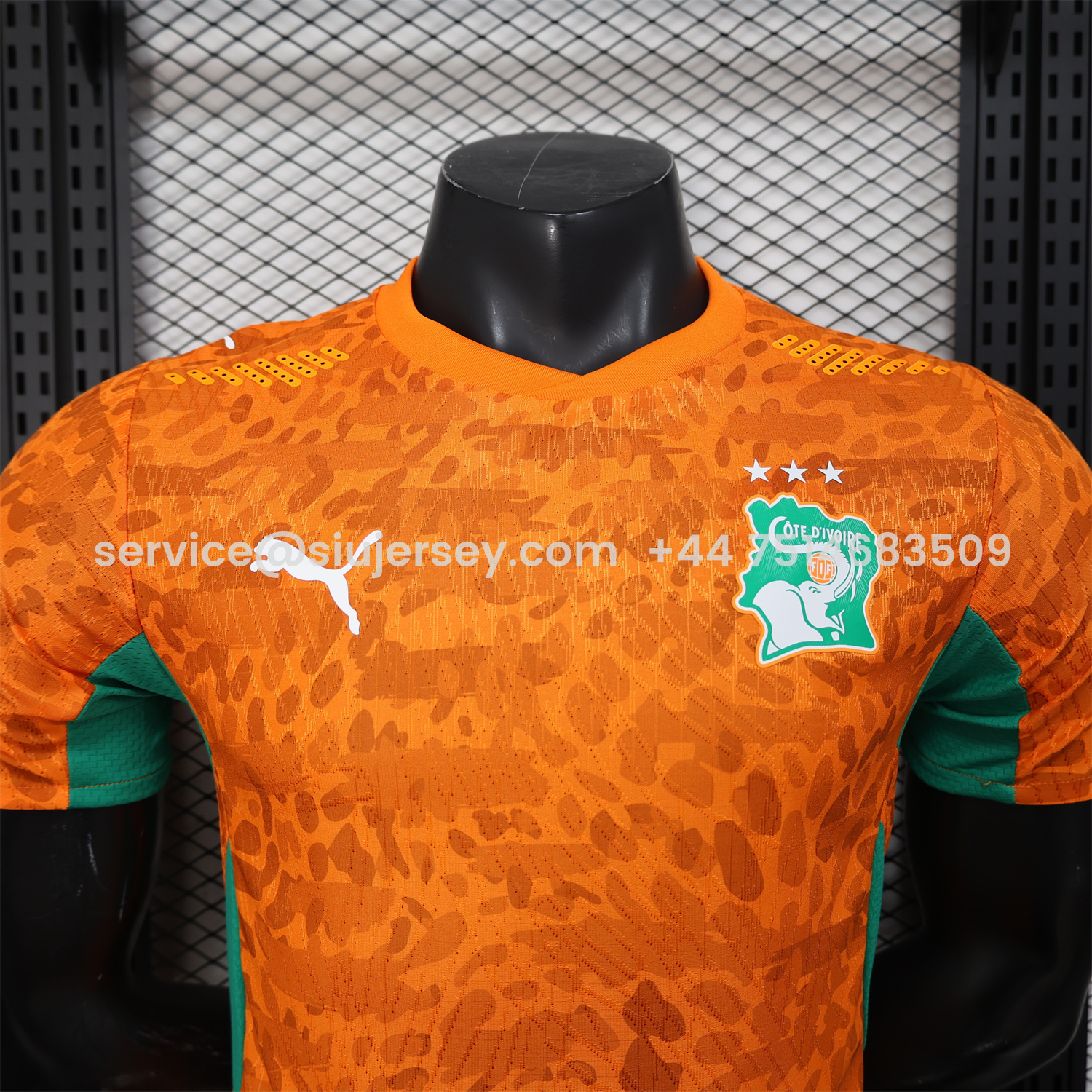 SIUjerseys-Ivory Coast 2026 Home Orange Jersey - Player Version