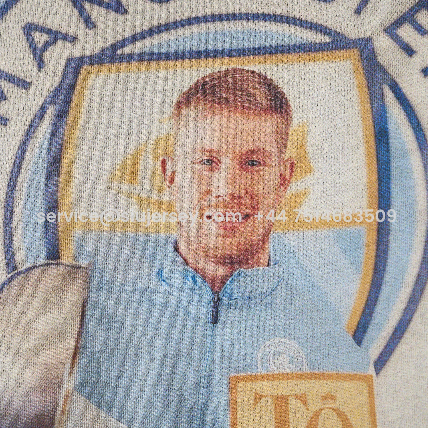 SIUjerseys-Manchester City Kevin De Bruyne Cooker Oversized Washed T-Shirt