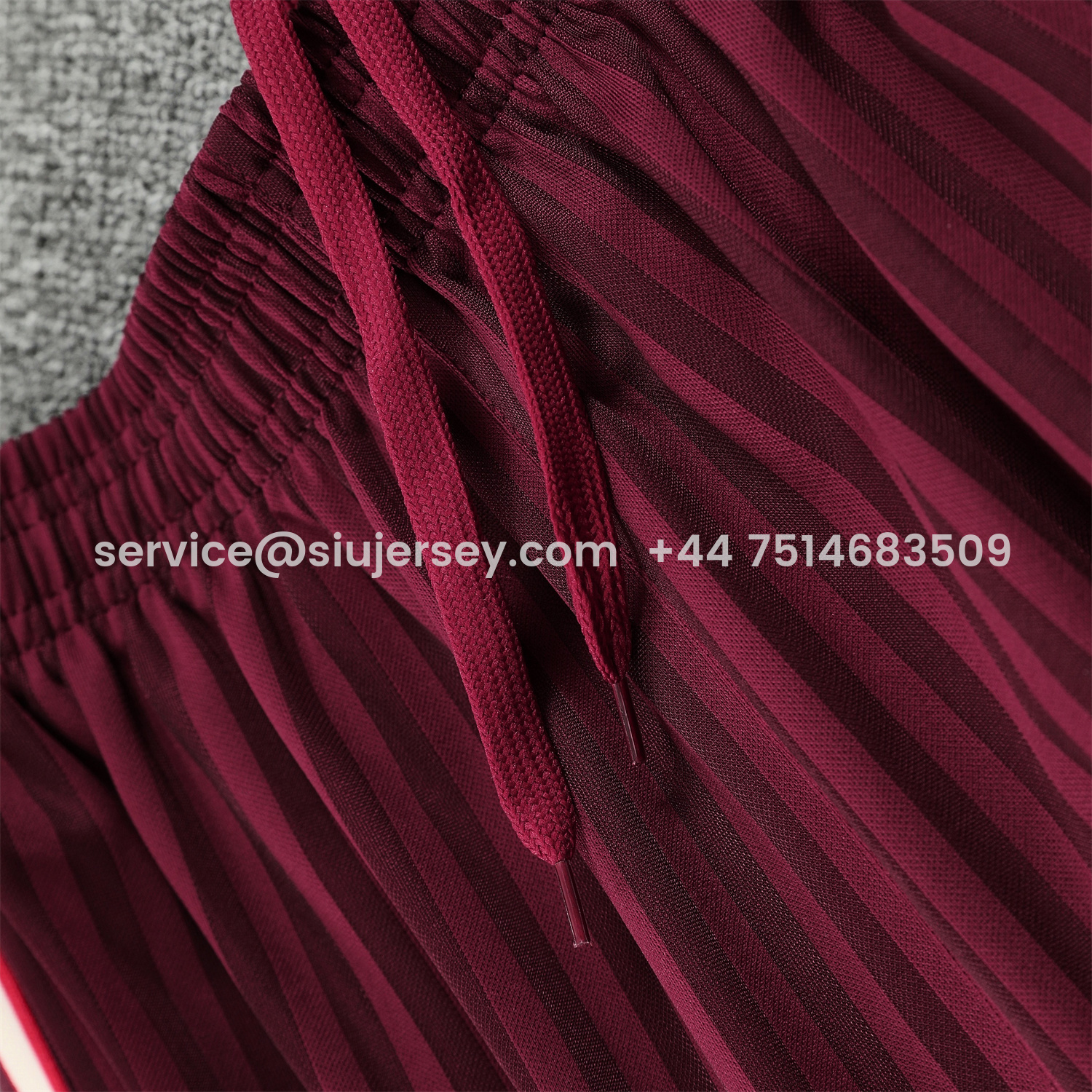 SIUjerseys-Bayern Munich 25-26 Short-Sleeve Training Set - Wine Red Lines Top & Wine Red Lines Shorts