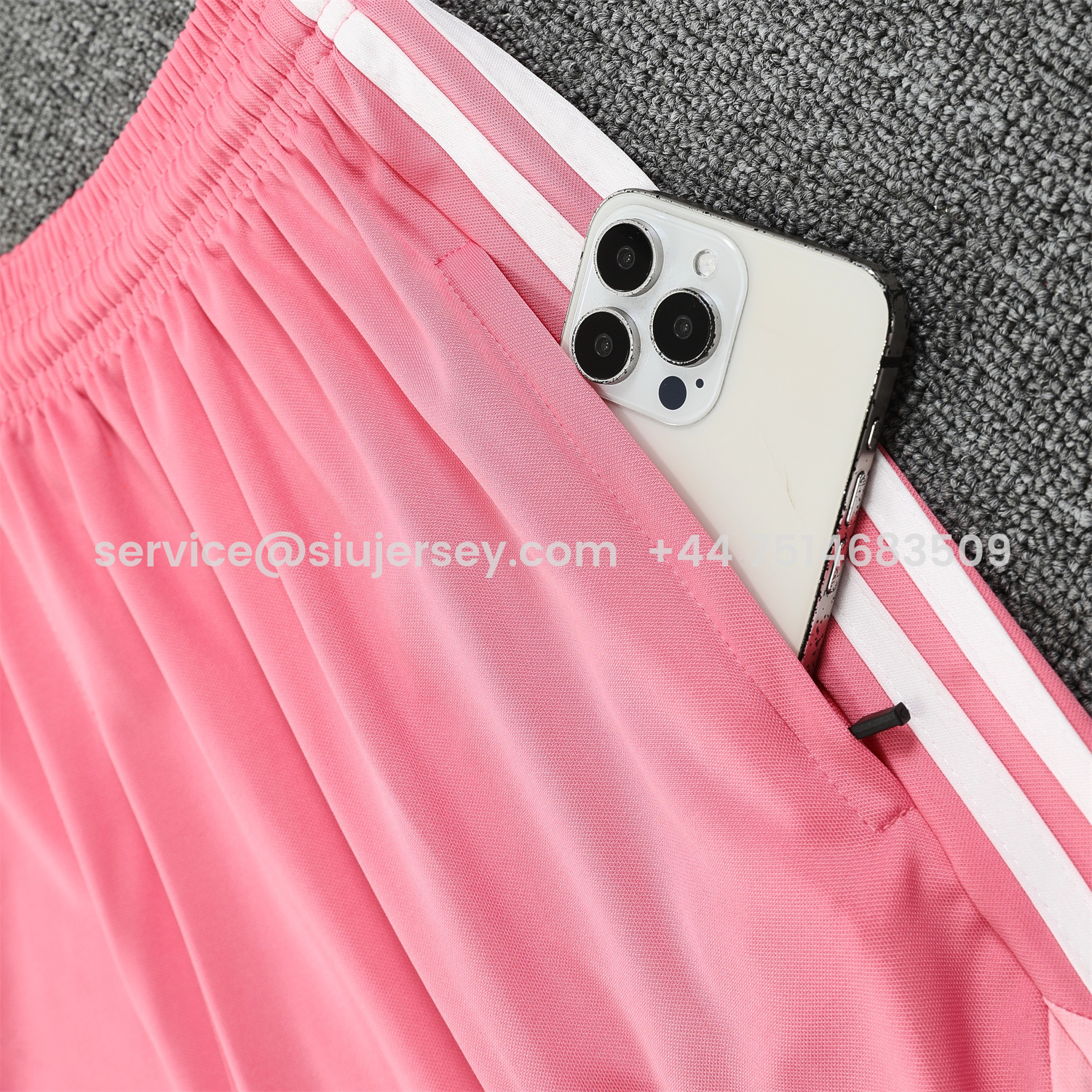 SIUjerseys-INT M.A.M 25-26 Short-Sleeve Training Set - Pink Top & Pink Shorts