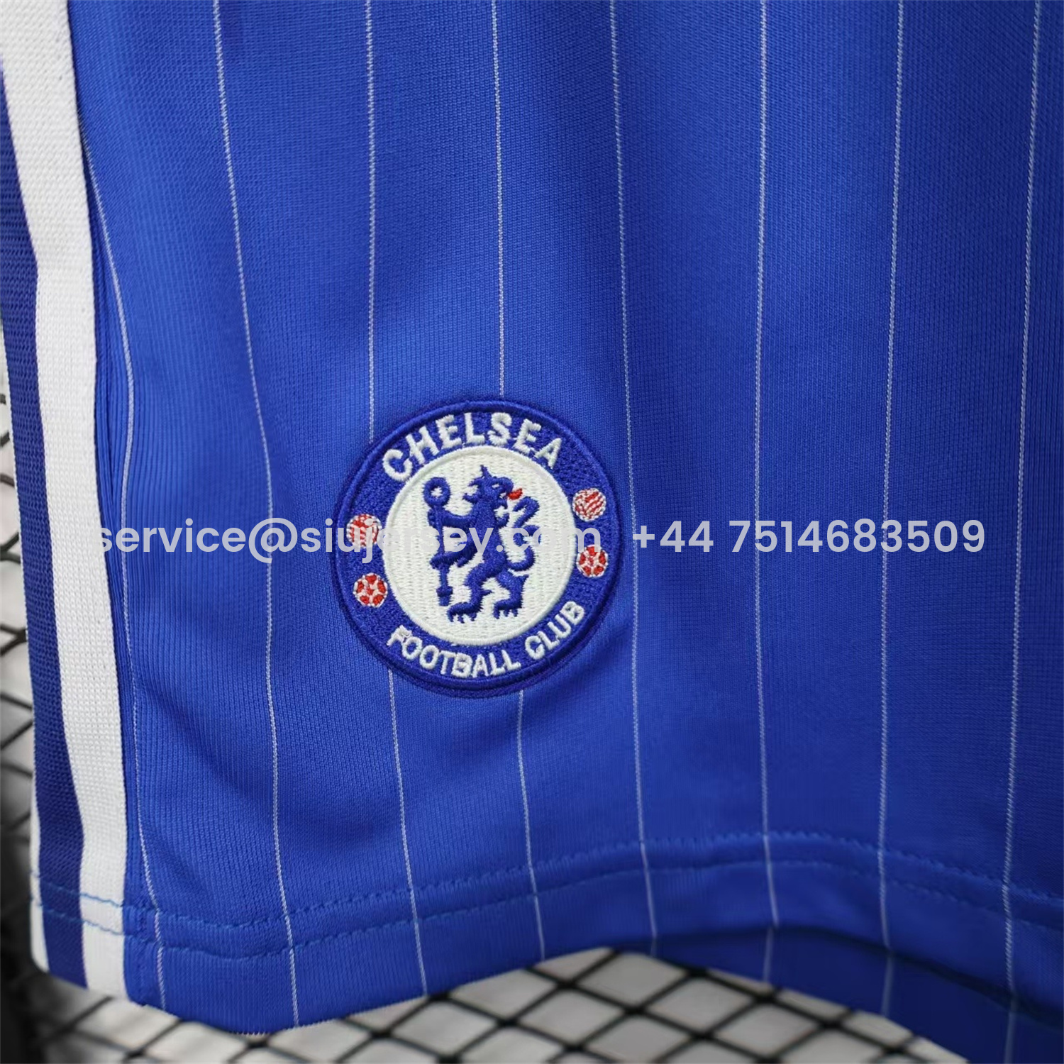 SIUjerseys-C.H.E.L.S.E.A 25-26 Trefoil Blue Travel Shorts - Player Version