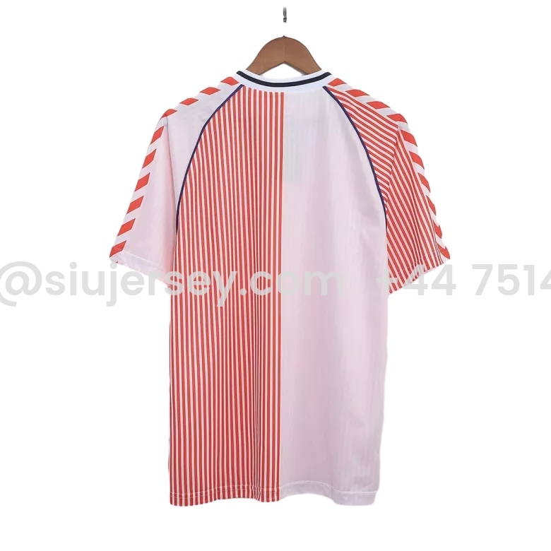 SIUjerseys-Retro Denmark 1986 Away Stadium Jersey