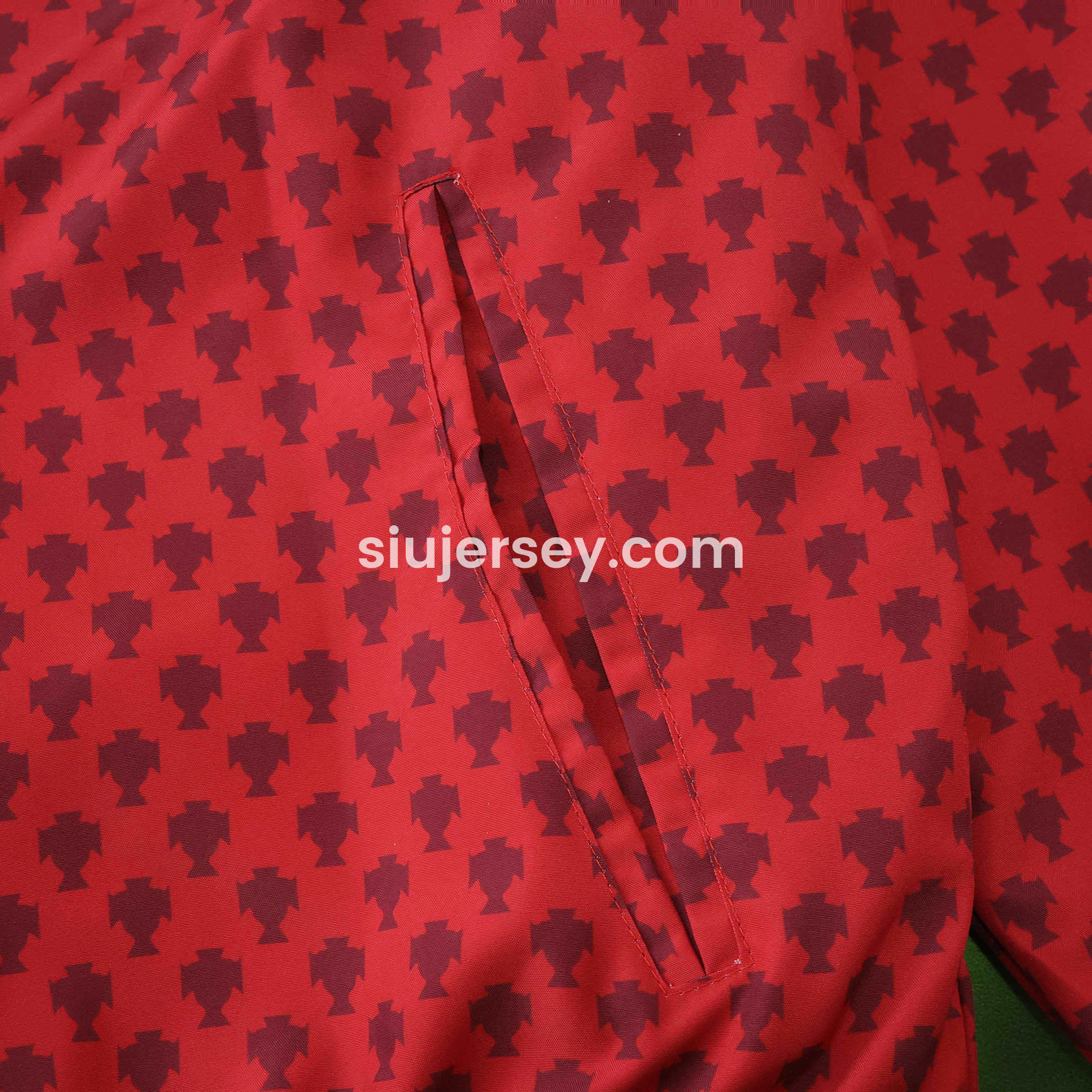 SIUjerseys-Portugal 24-25 Double Sided Reversible Windbreaker - Red & Blue