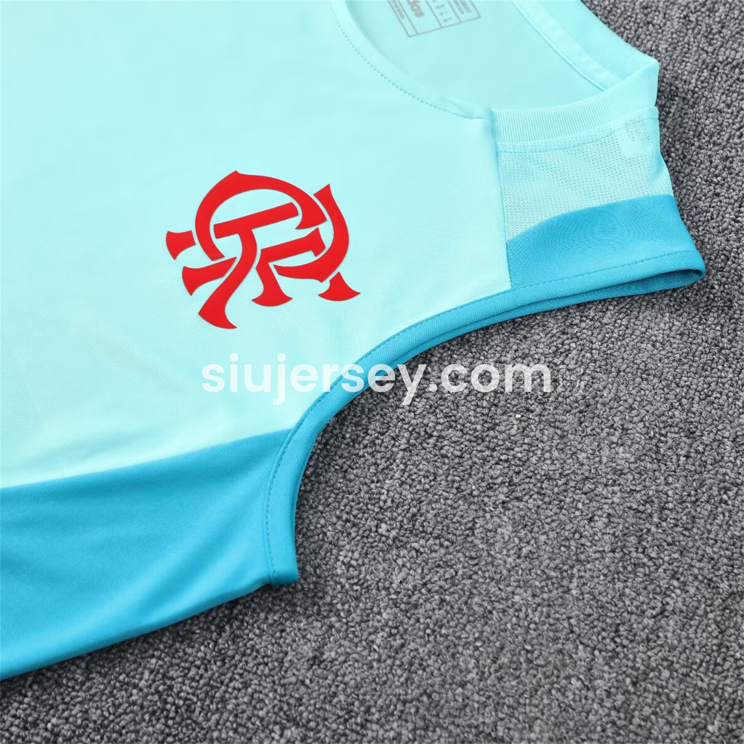 SIUjerseys-Flamengo 25-26 Vest Training Set - Light Blue With Royal Blue