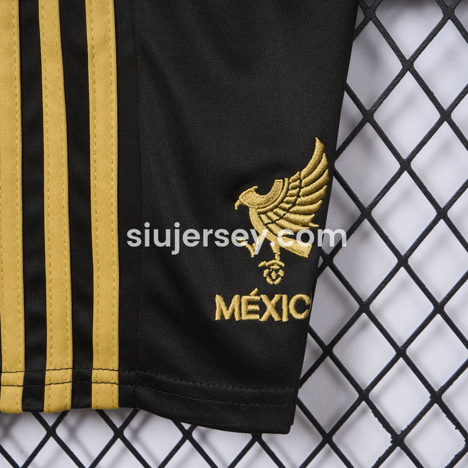 SIUjerseys-Mexico 2025 Gold Cup Black Kids Kit