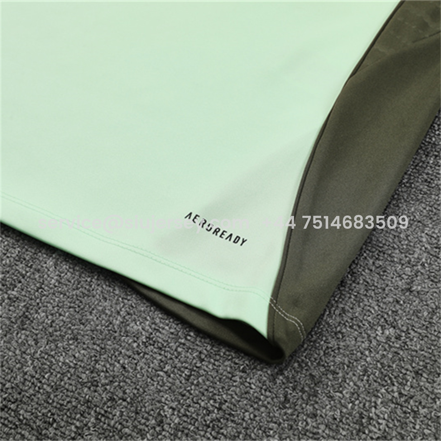 SIUjerseys-Real Madrid 25-26 Long Sleeve Training Set - Light Green Top & Army Green Pants